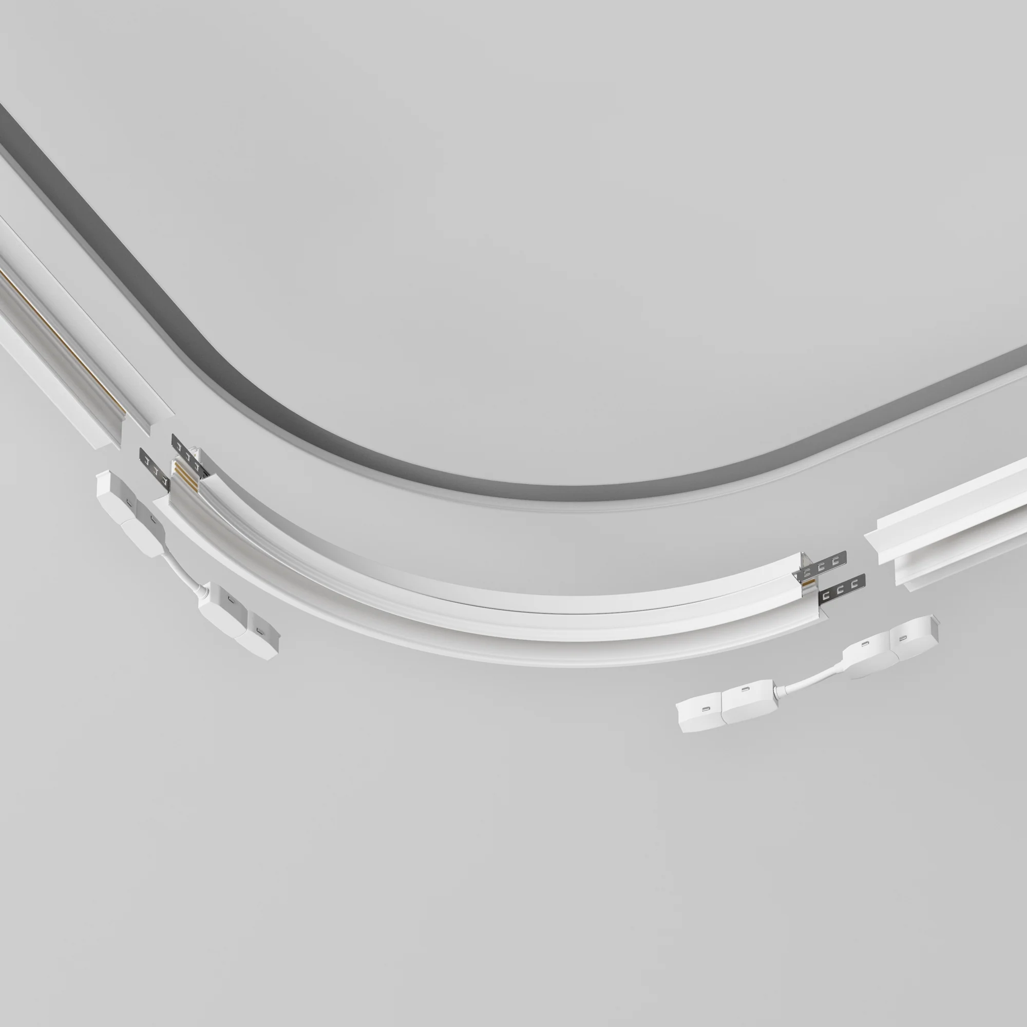 Radius connector R300 Exility recessed mounting track for plasterboard 12,5 mm, - Image 10