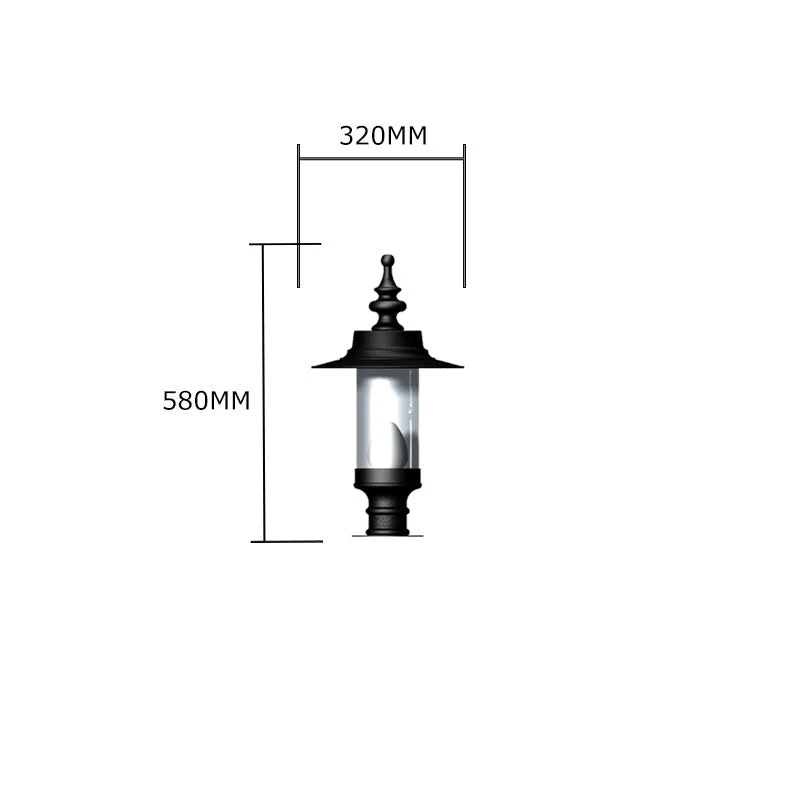 Raglan 1Lt Pier Light - Cast Iron - Image 7
