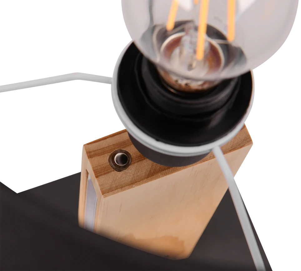 Rahul Wooden Table Lamp - Image 3