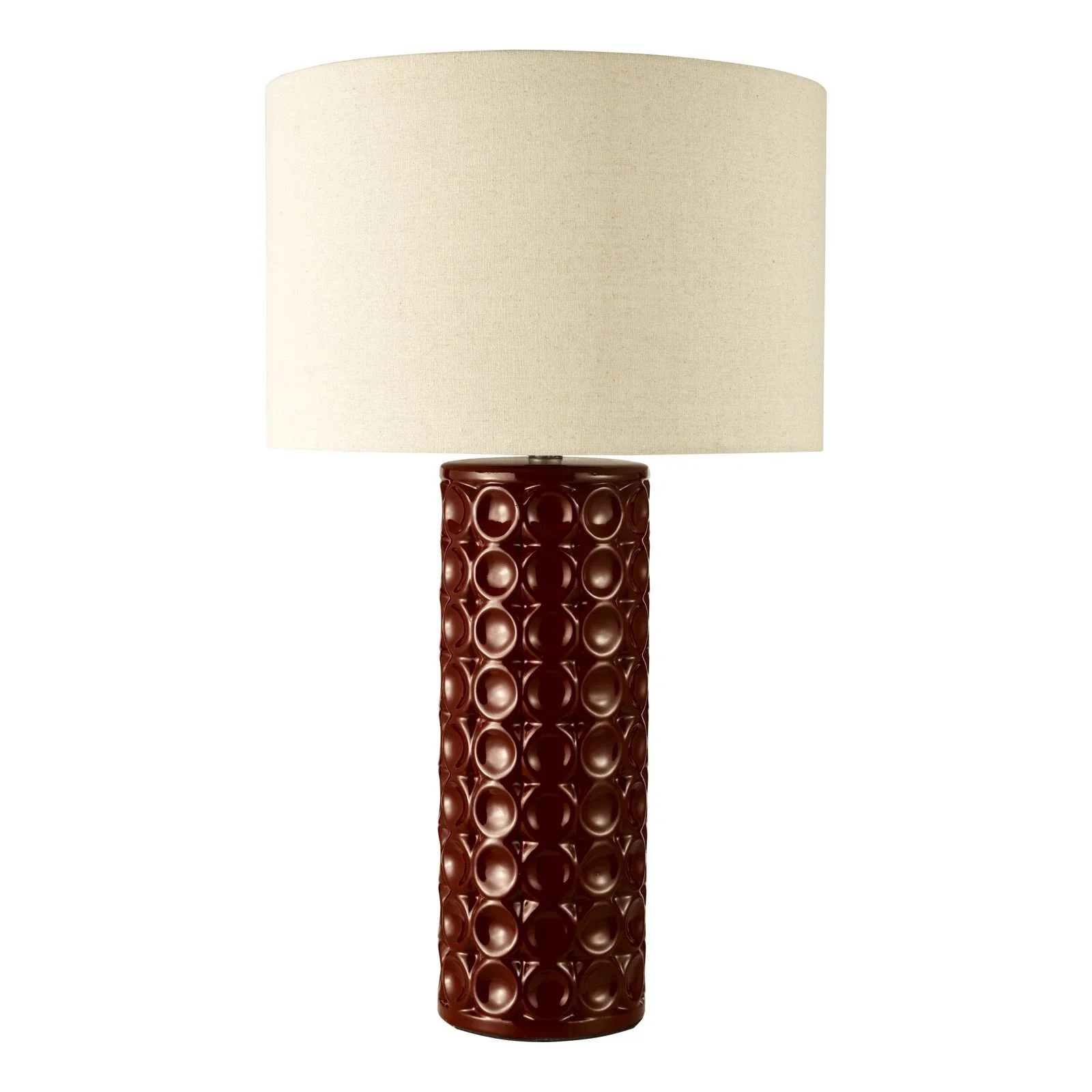 Raja Table Lamp- Red and Antique Bronze With Shade - Image 2