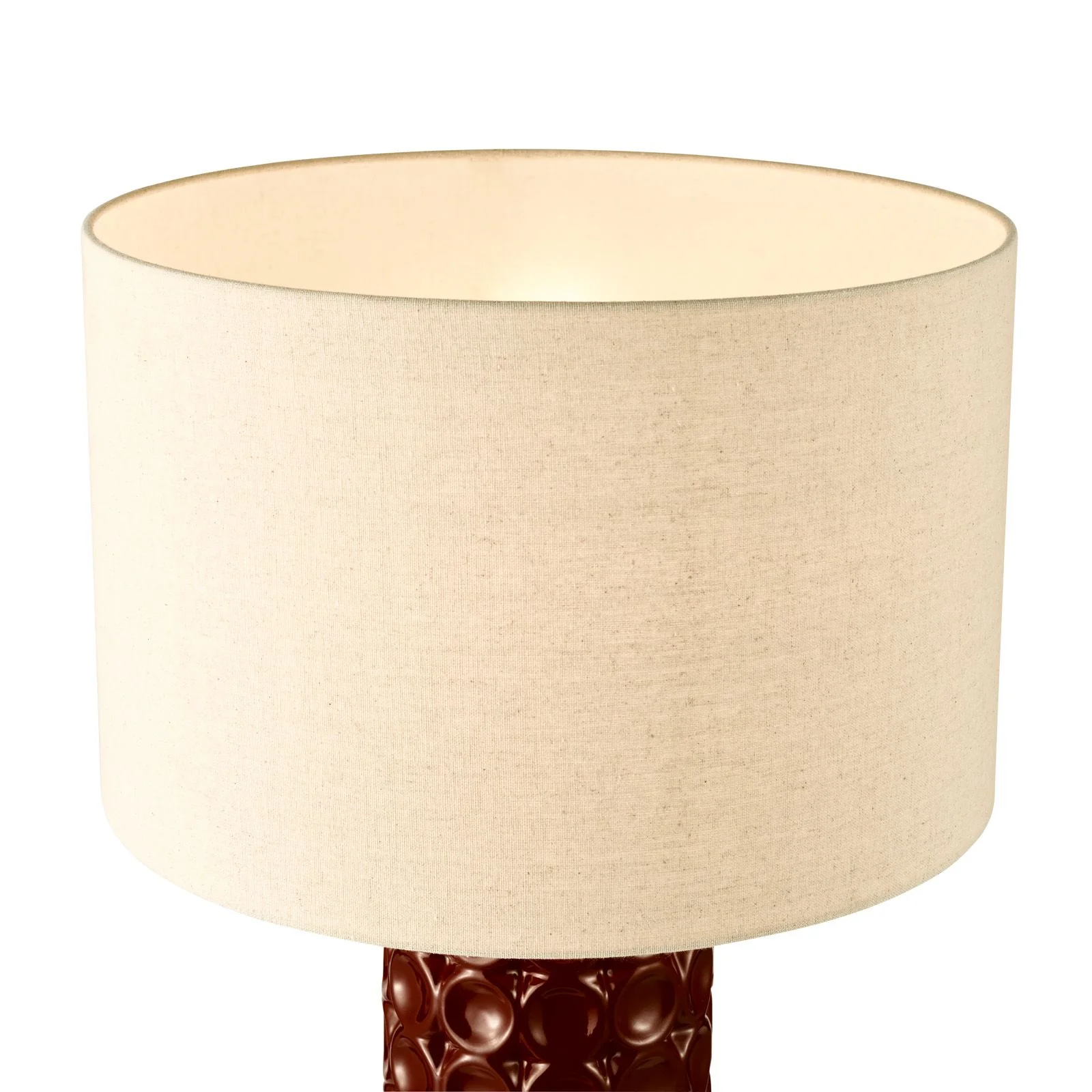 Raja Table Lamp- Red and Antique Bronze With Shade - Image 3