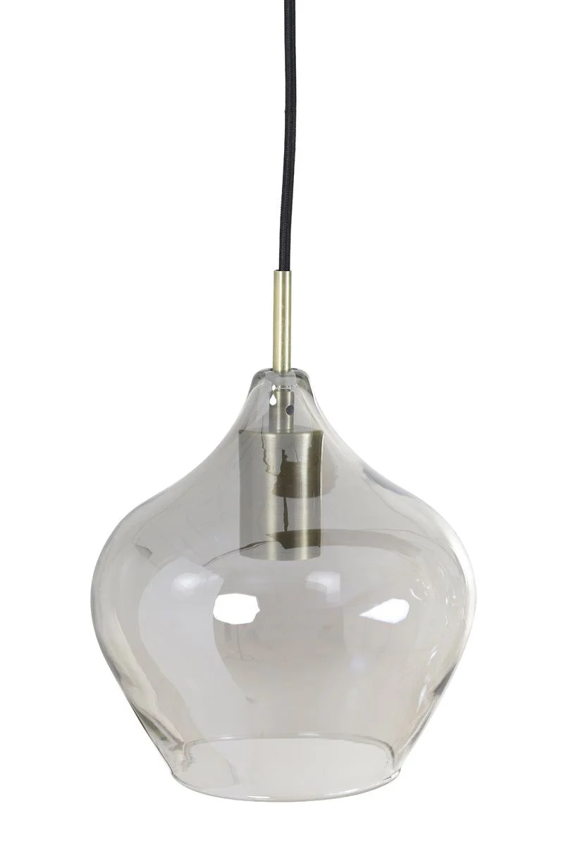 Rakel 5/10Lt Kitchen Light - Matt Black & Clear/Antique Bronze & Smoked Finish - Image 6