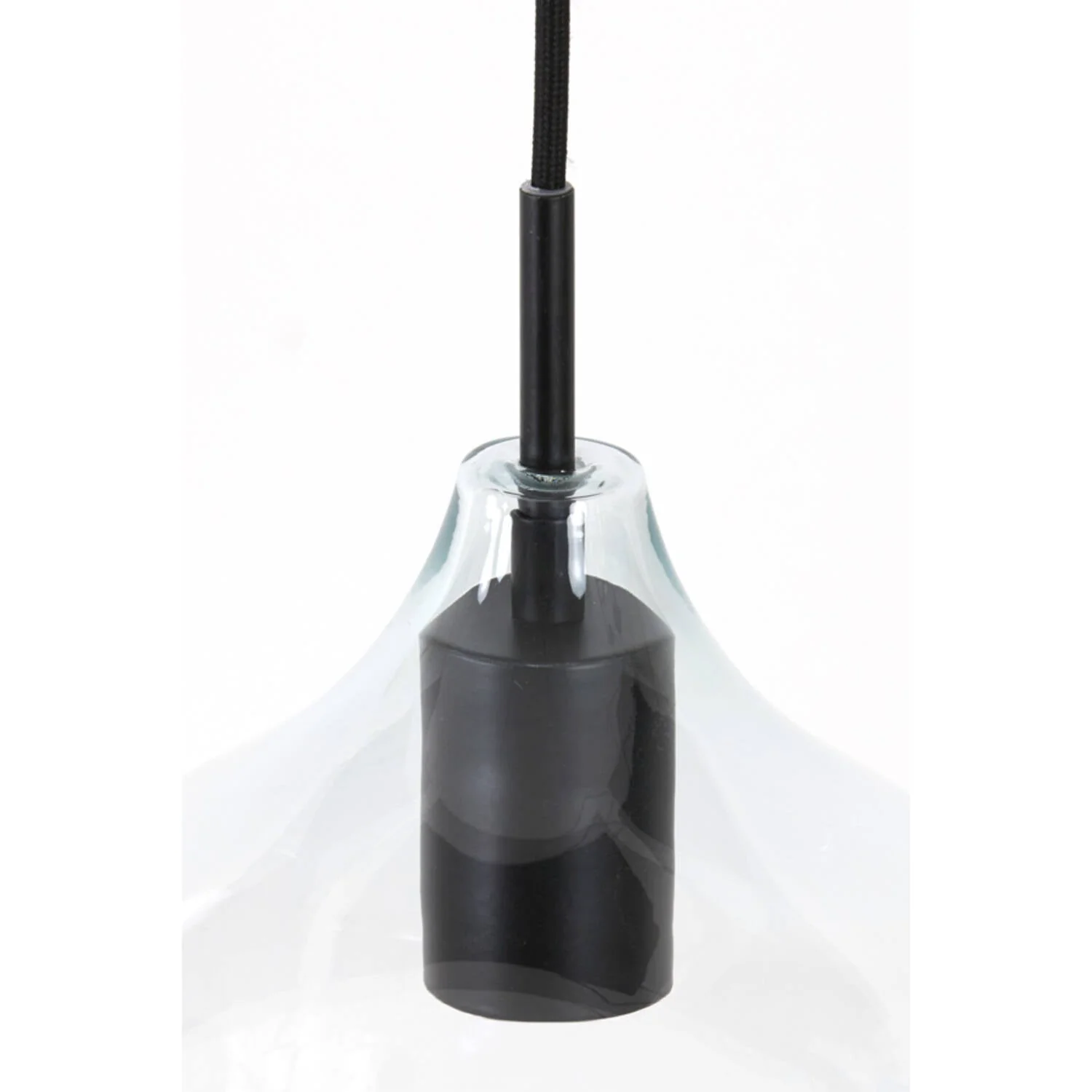 Rakel 5/10Lt Kitchen Light - Matt Black & Clear/Antique Bronze & Smoked Finish - Image 8