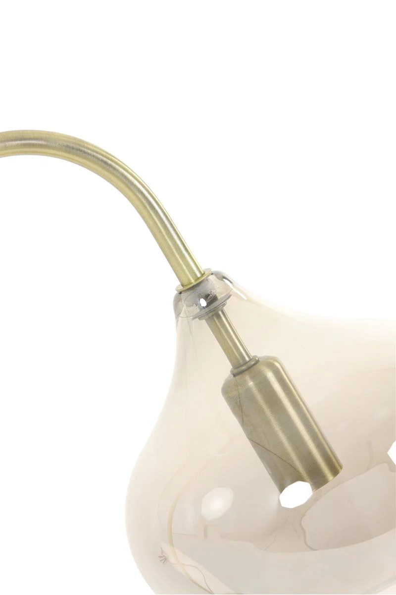 Rakel Floor Lamp - Matt Black & Smoked/Antique Bronze & Smoked Finish - Image 10