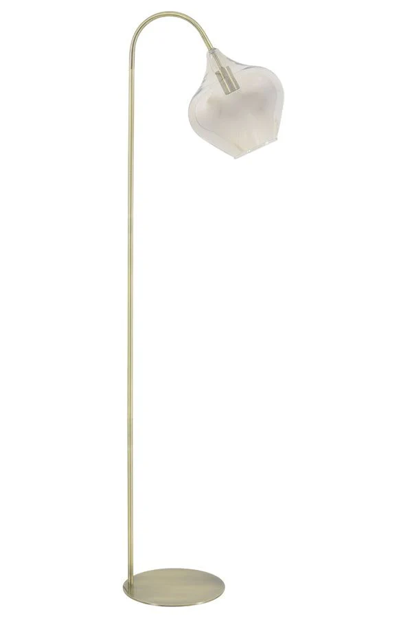 Rakel Floor Lamp - Matt Black & Smoked/Antique Bronze & Smoked Finish - Image 8
