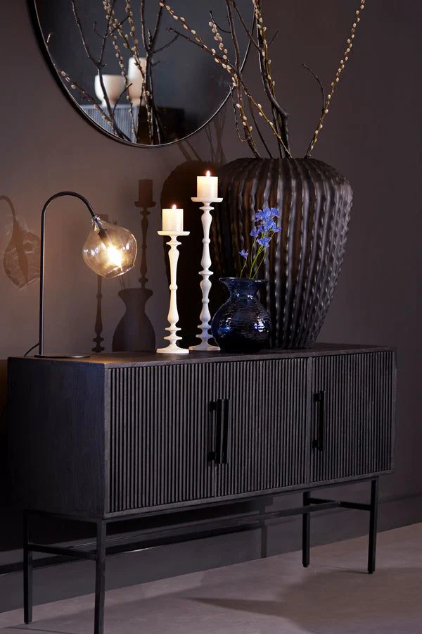 Rakel Table Lamp - Matt Black & Smoked/ Antique Bronze & Smoked Finish - Image 2