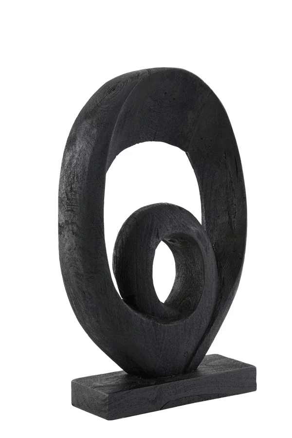 Randa Small/Large Ornament - Matt Black  Finish - Image 4