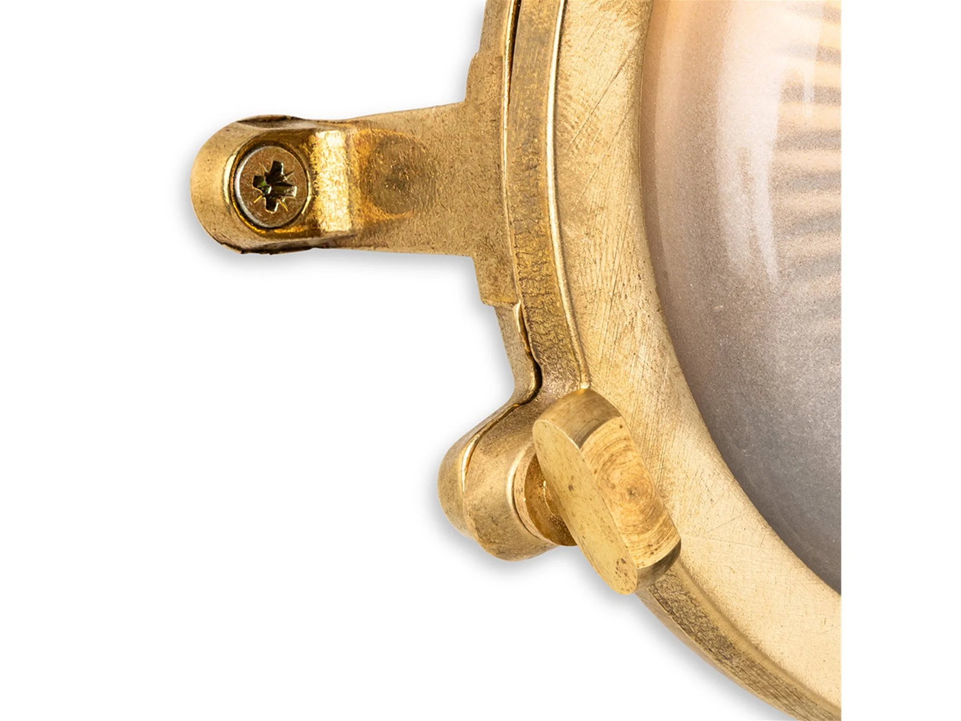 Rathlin 140mm Bulkhead- Solid Brass w Frosted Glass Finish - Image 9