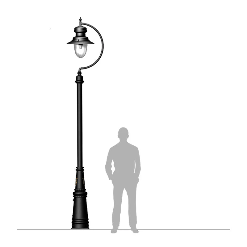 Ravenswood 1Lt Teardrop Lamp Post - Cast Iron - Image 5