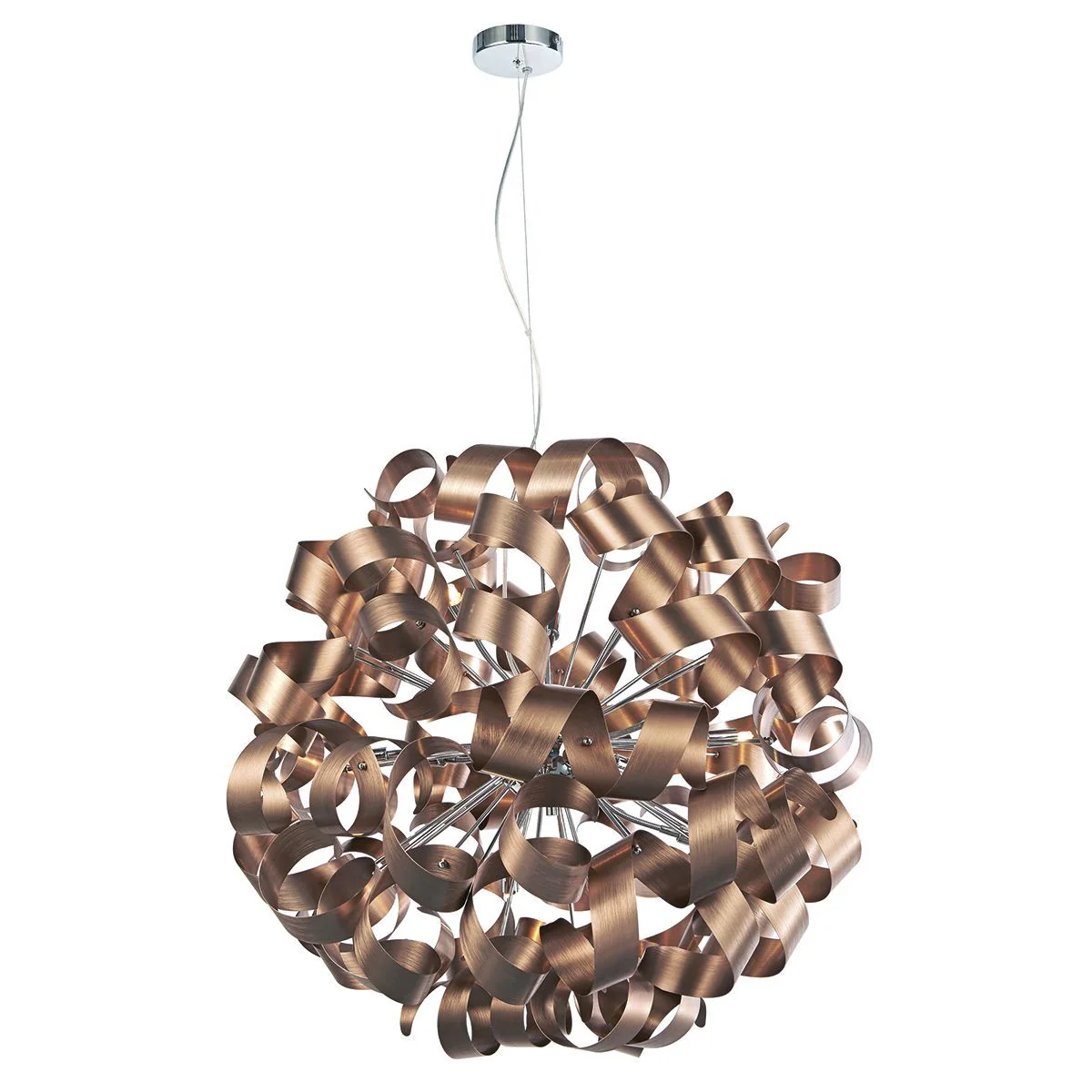 Rawley 9/12Lt Centre Ceiling Light - Brushed Copper Finish - Image 10