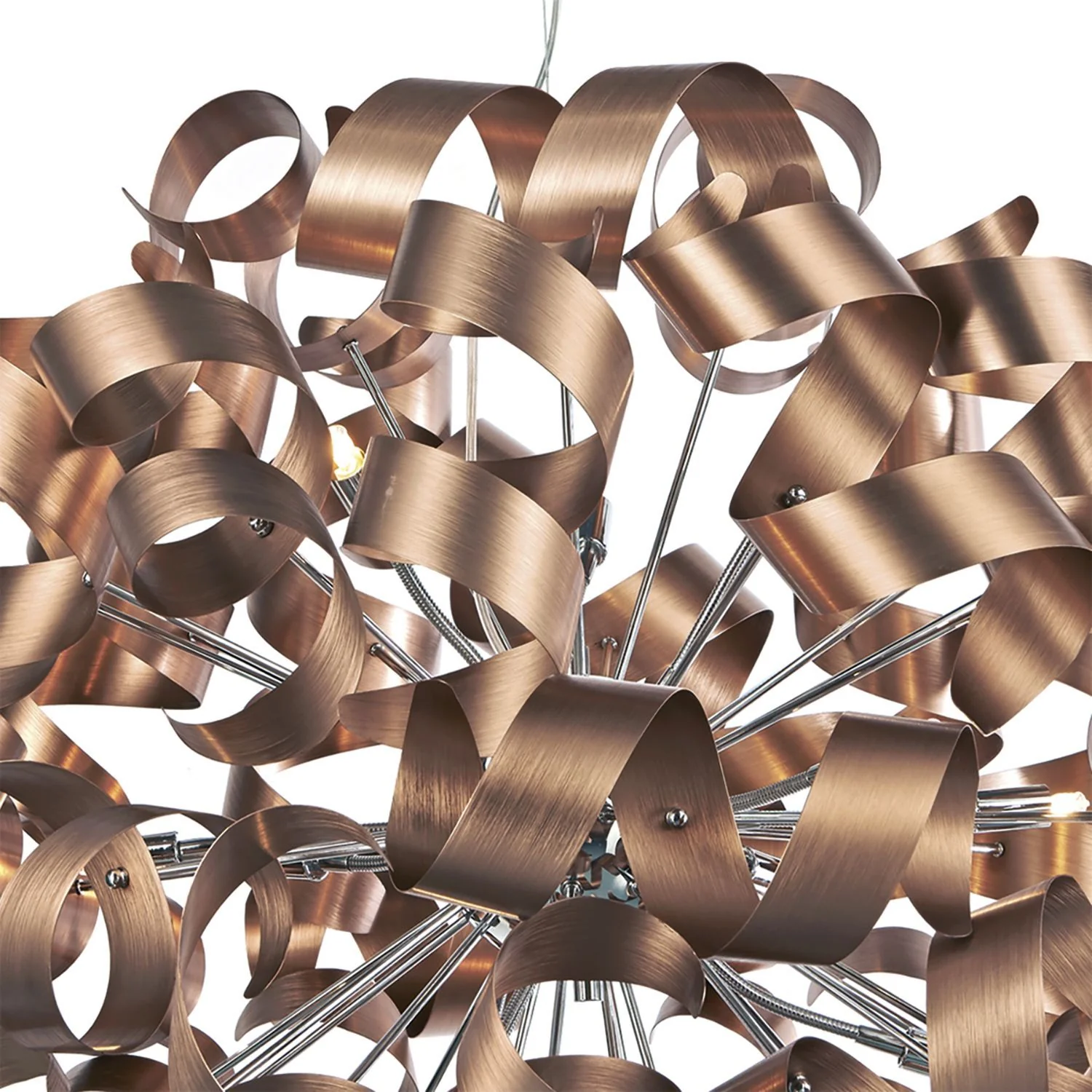 Rawley 9/12Lt Centre Ceiling Light - Brushed Copper Finish - Image 8