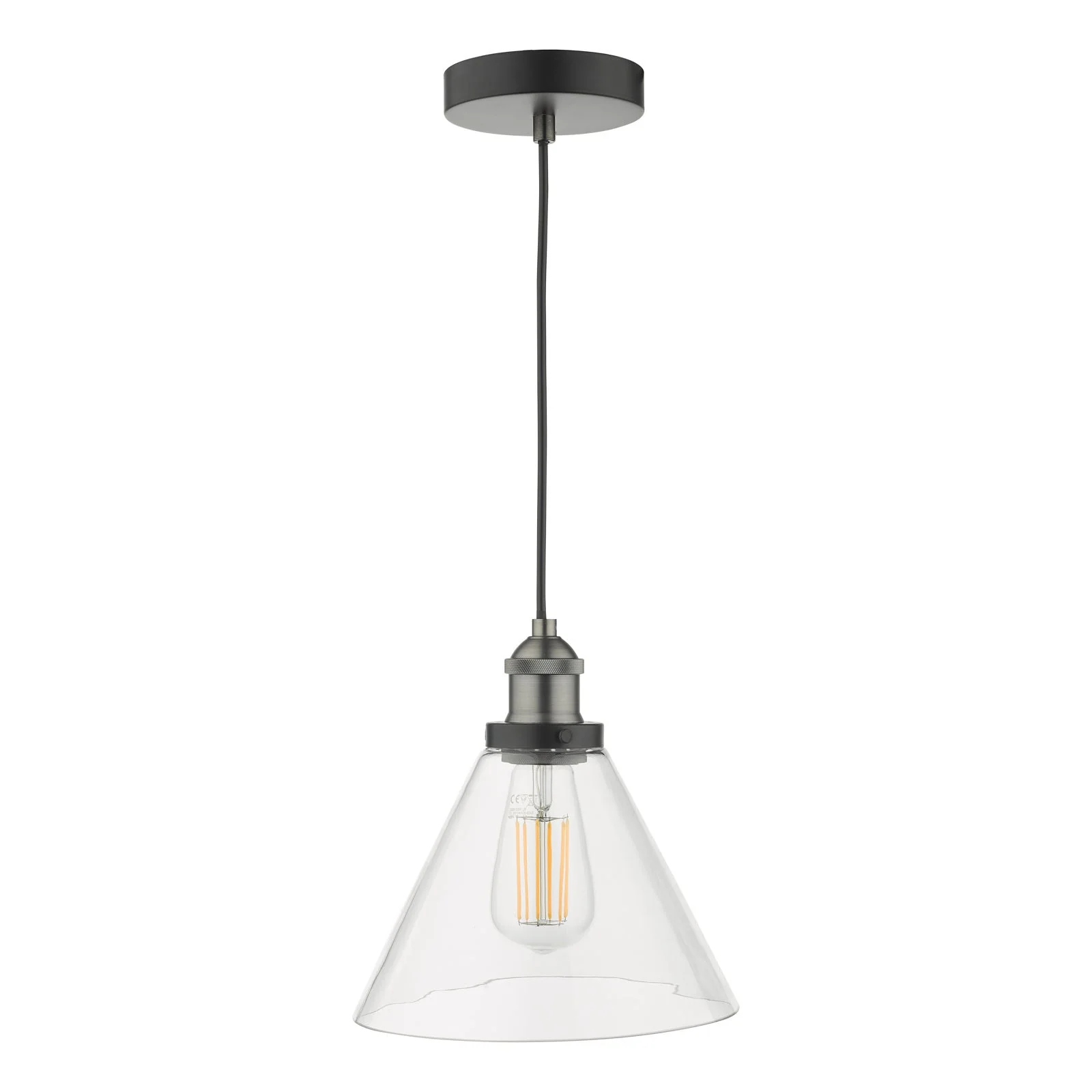 Ray 1 Light Pendant - Antique Brass/Antique Nickel Finish