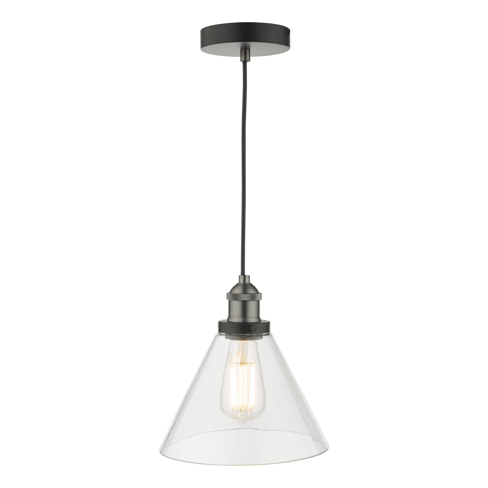 Ray 1 Light Pendant - Antique Brass/Antique Nickel Finish - Image 4
