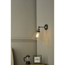 Ray 1Lt Wall Light Antique Nickel Clear Glass- Promotional Offer - Image 3