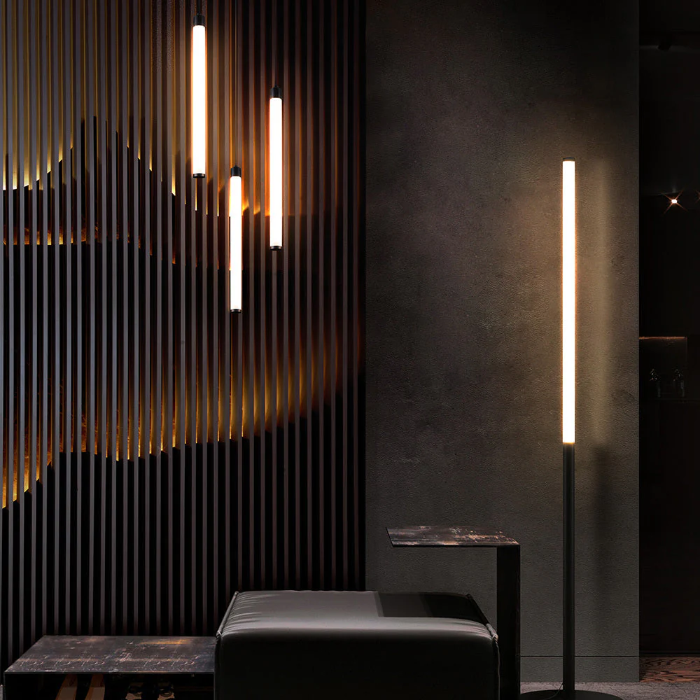 Ray Floor lamp Integrated LED - Black Finish - Image 3