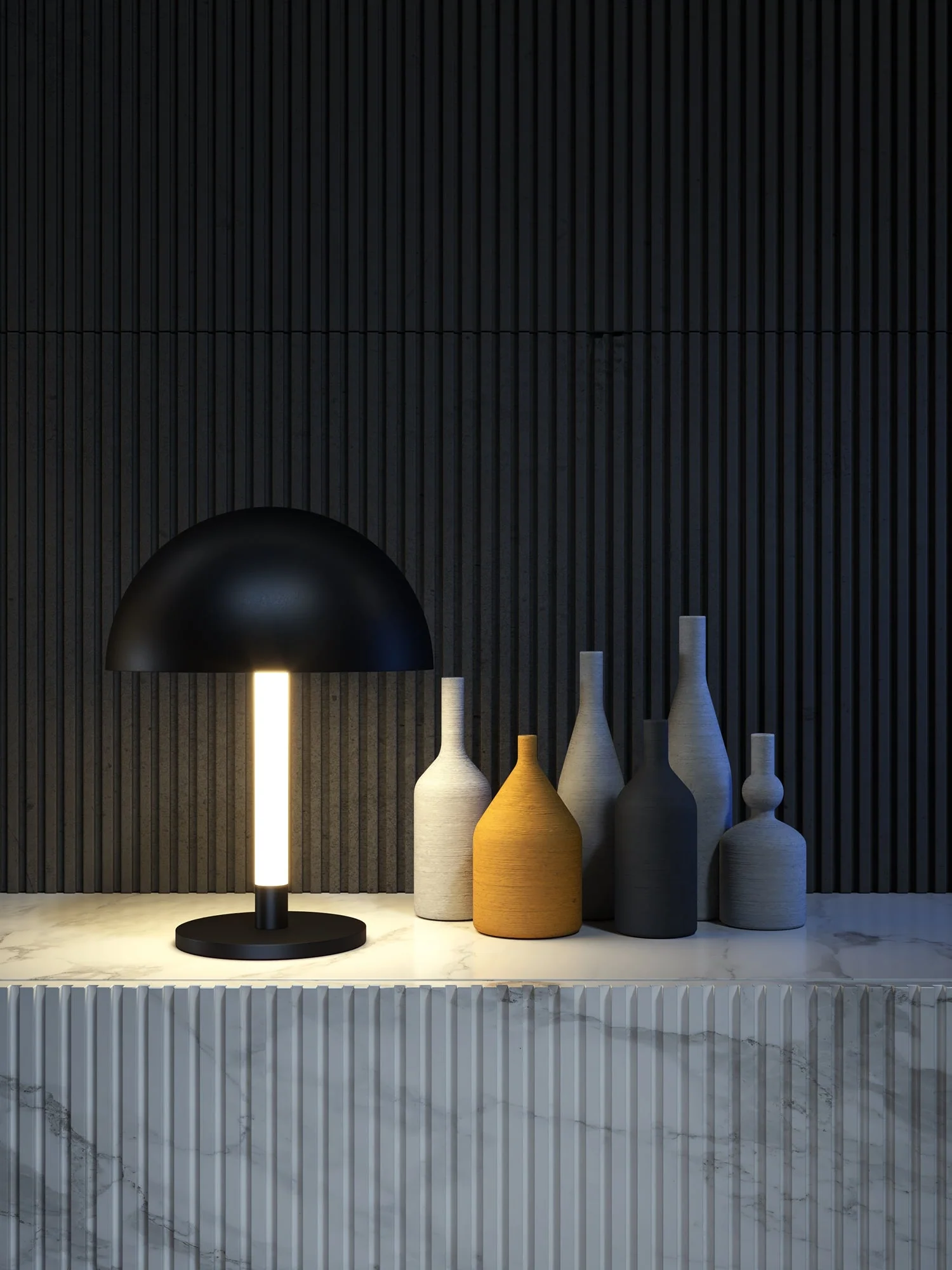Ray Led Table Lamp - Black Finish - Image 3