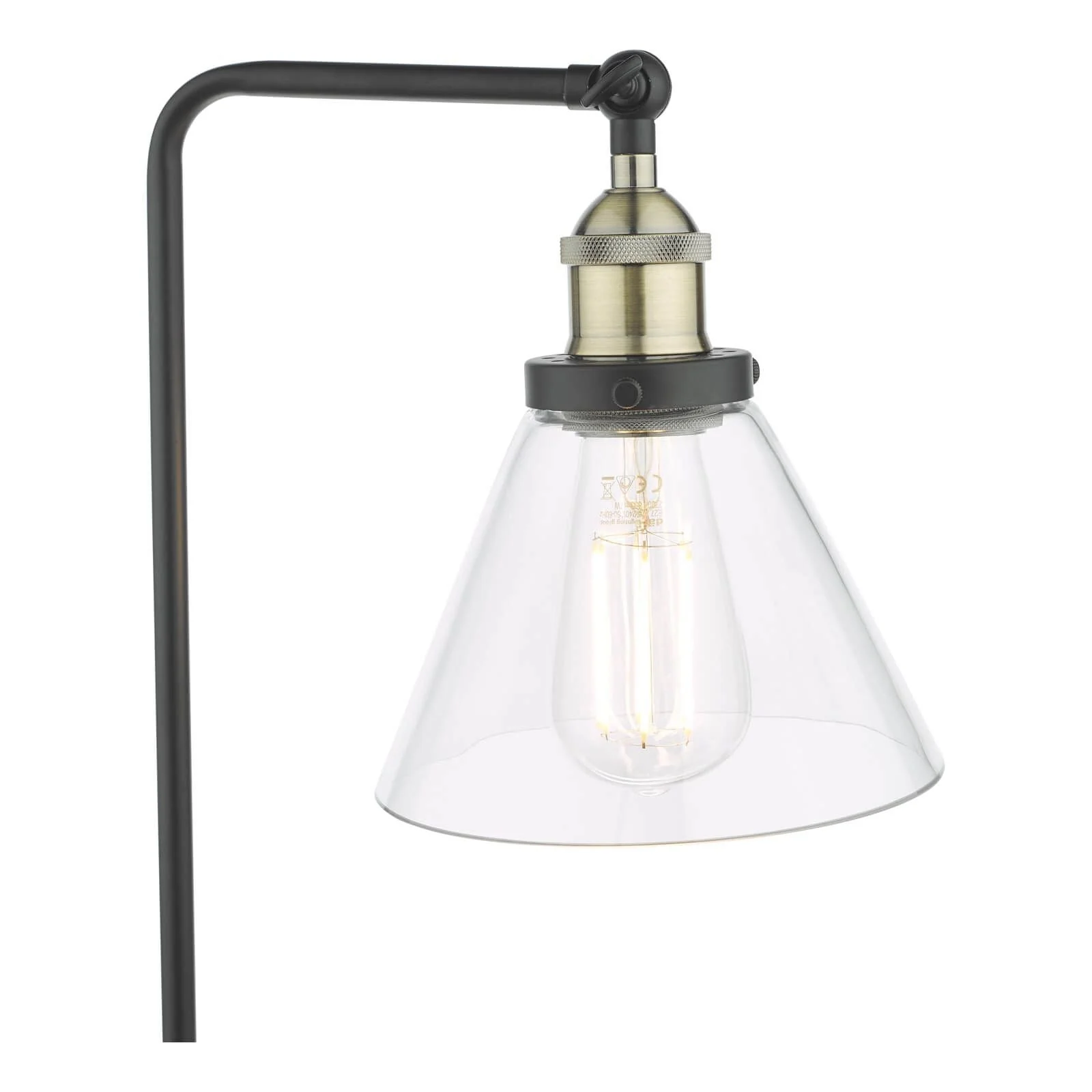 Ray Table Lamp Antique Brass and Glass - Image 3