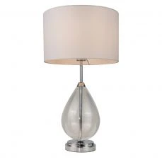 Rayna Crystal Table Lamp- Antique Brass/ Polished Chrome - Image 3