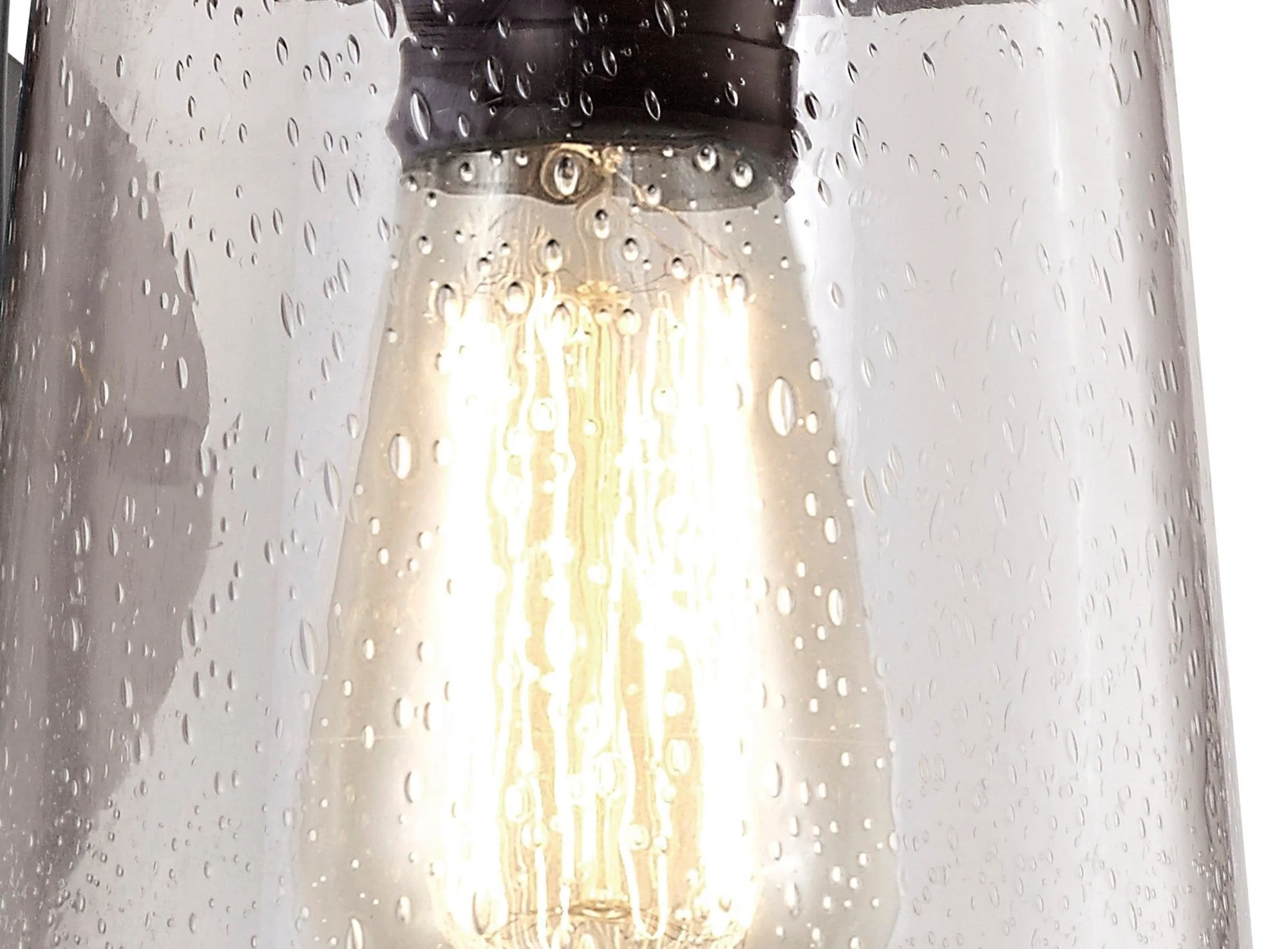 Razor Wall Lamp, 1 x E27, Black/Gold With Seeded Clear Glass, IP54, 2yrs Warranty - Image 6