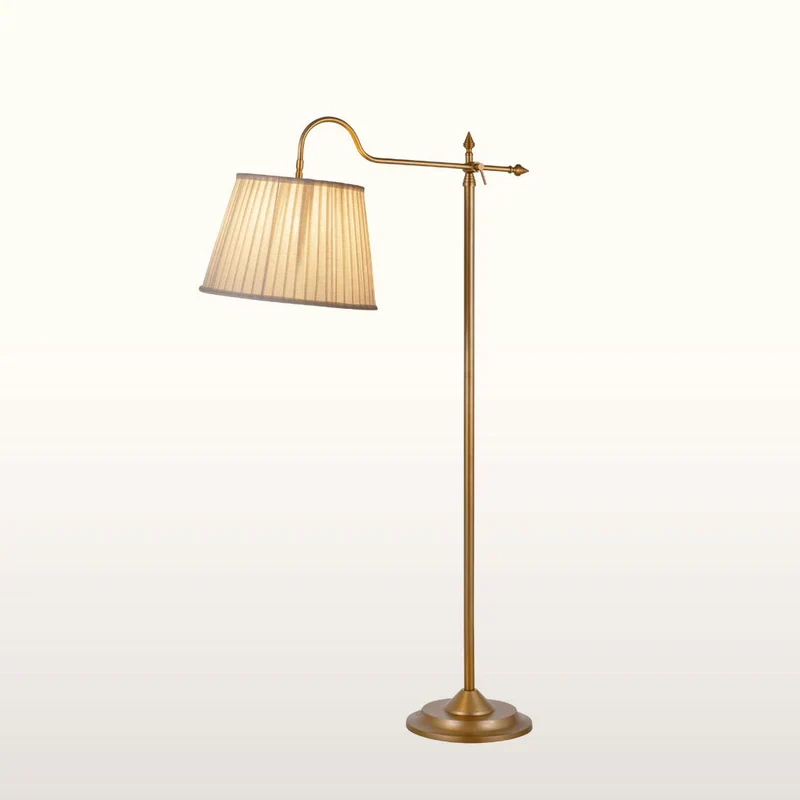 Birne Reading Floor Lamp- Brass Finish - Image 7