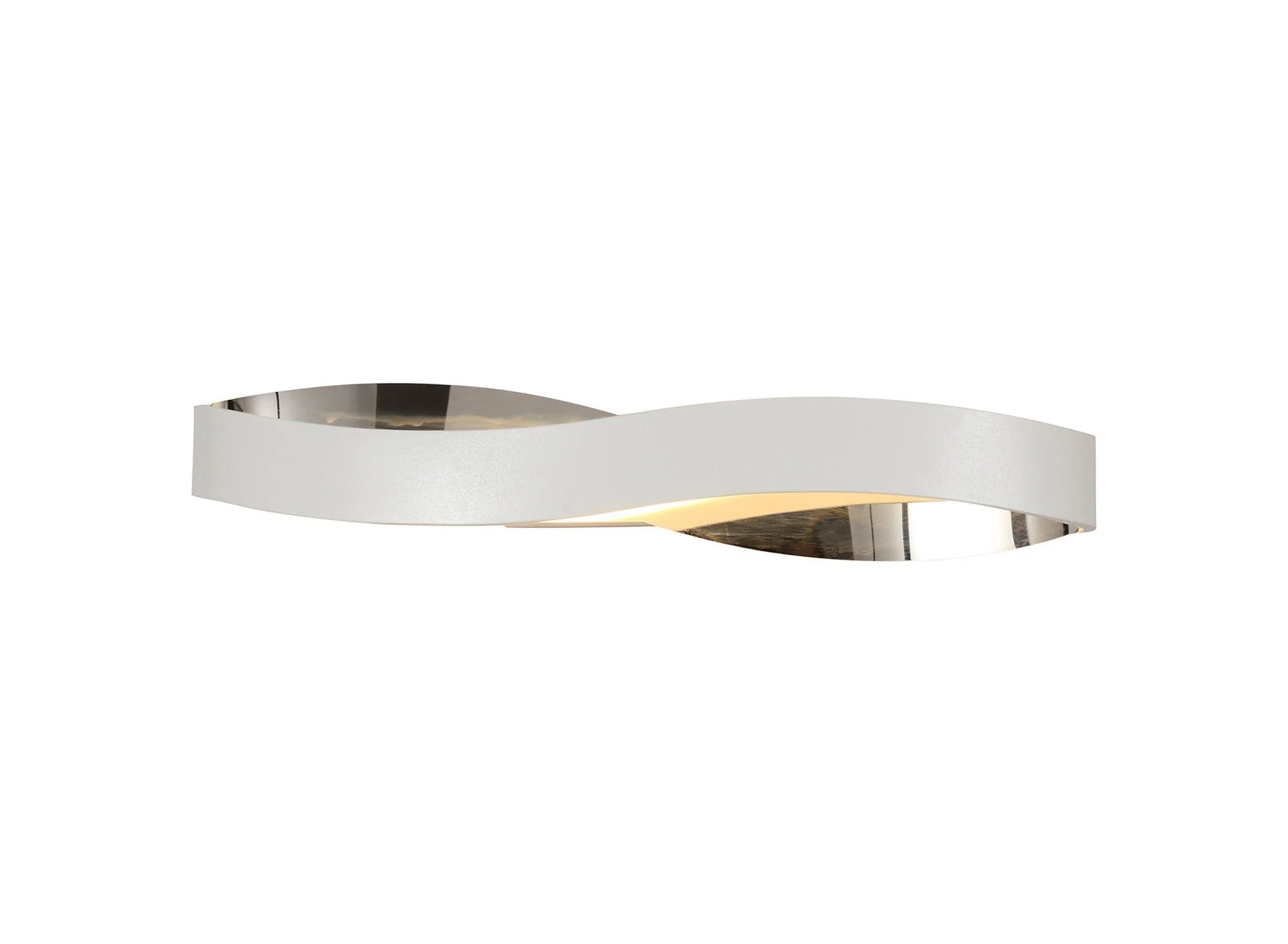 Realm Wall Lamp, 1 x 6W LED, 3000K, 420lm, Sand Anthracite/Satin Nickel, Sand White/Polished Chrome, 3yrs Warranty - Image 4