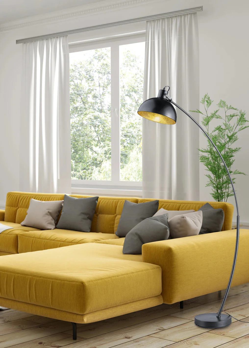 Recife Task/Reading Floor Lamp - Black - Image 3