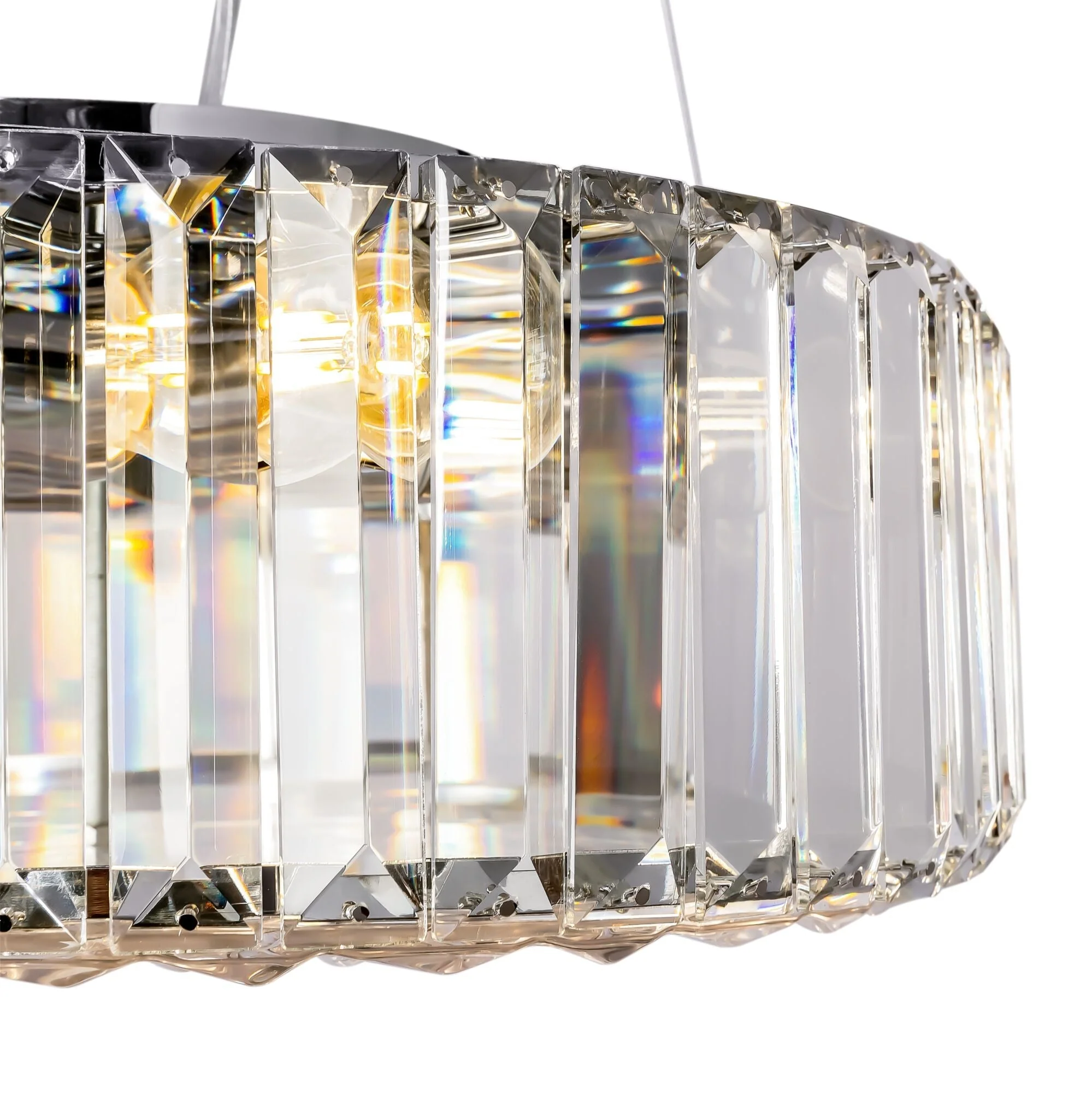 Recinto 6/8Lt Crystal Ceiling Light - Chrome Finish - Image 5