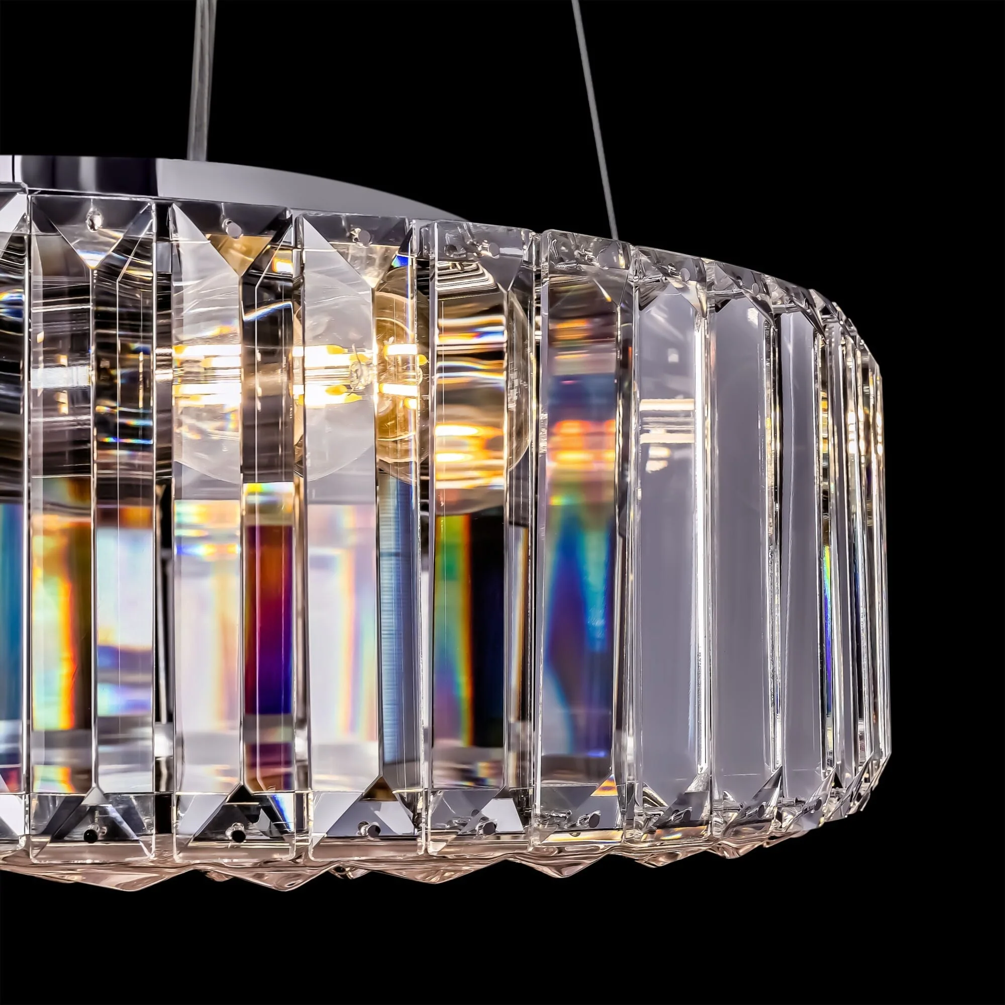 Recinto 6/8Lt Crystal Ceiling Light - Chrome Finish - Image 7