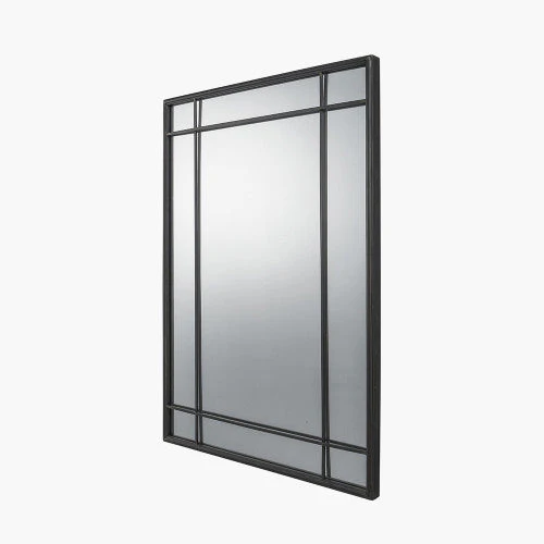 Rectangular Wall/Floor Mirror - Antique Bronze Metal Finish - Image 2