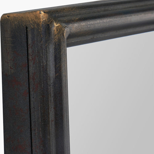 Rectangular Wall/Floor Mirror - Antique Bronze Metal Finish - Image 4