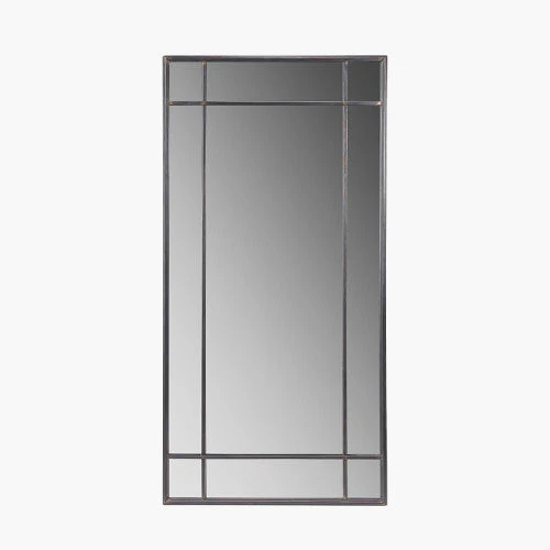 Rectangular Wall/Floor Mirror - Antique Bronze Metal Finish - Image 8