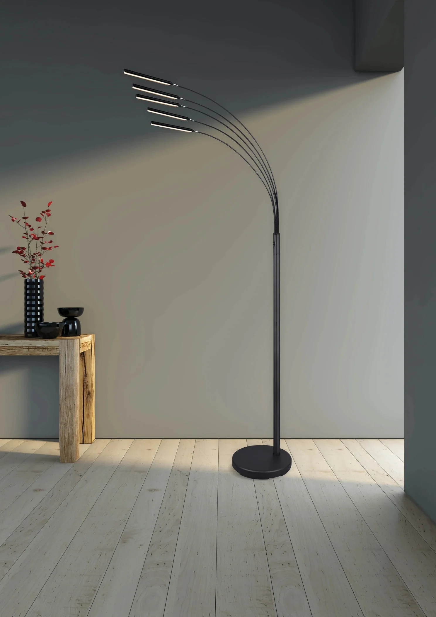 Reed Modern LED Floor Lamp - Image 3