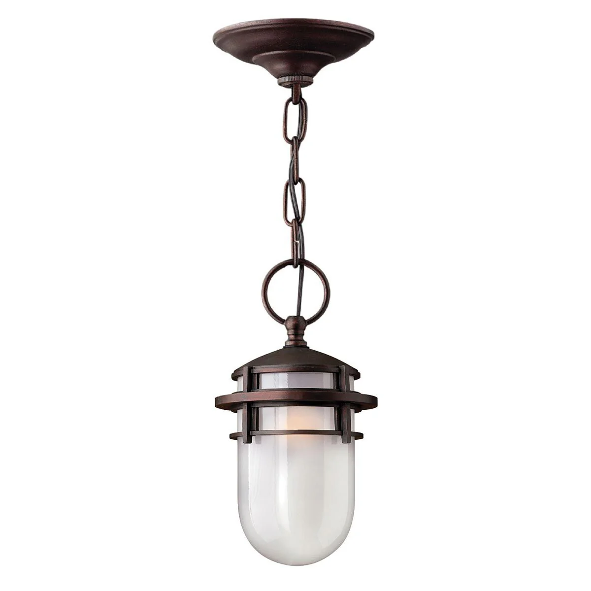 Reef 1 Light Chain Lantern - Hematite/Victorian Bronze IP23 E27 - Image 2