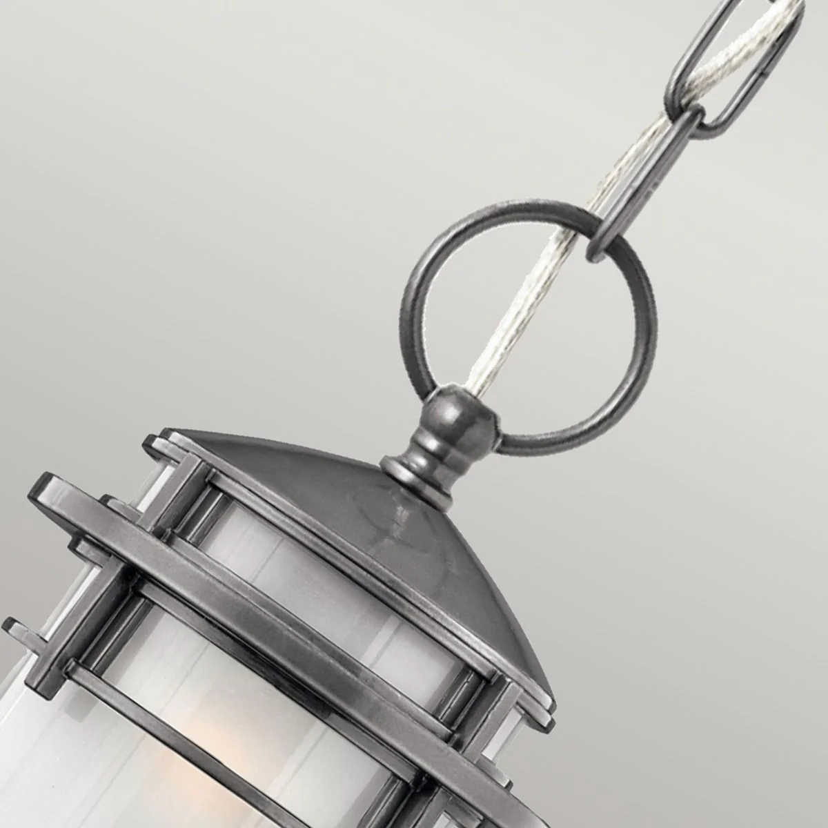 Reef 1 Light Chain Lantern - Hematite/Victorian Bronze IP23 E27 - Image 4
