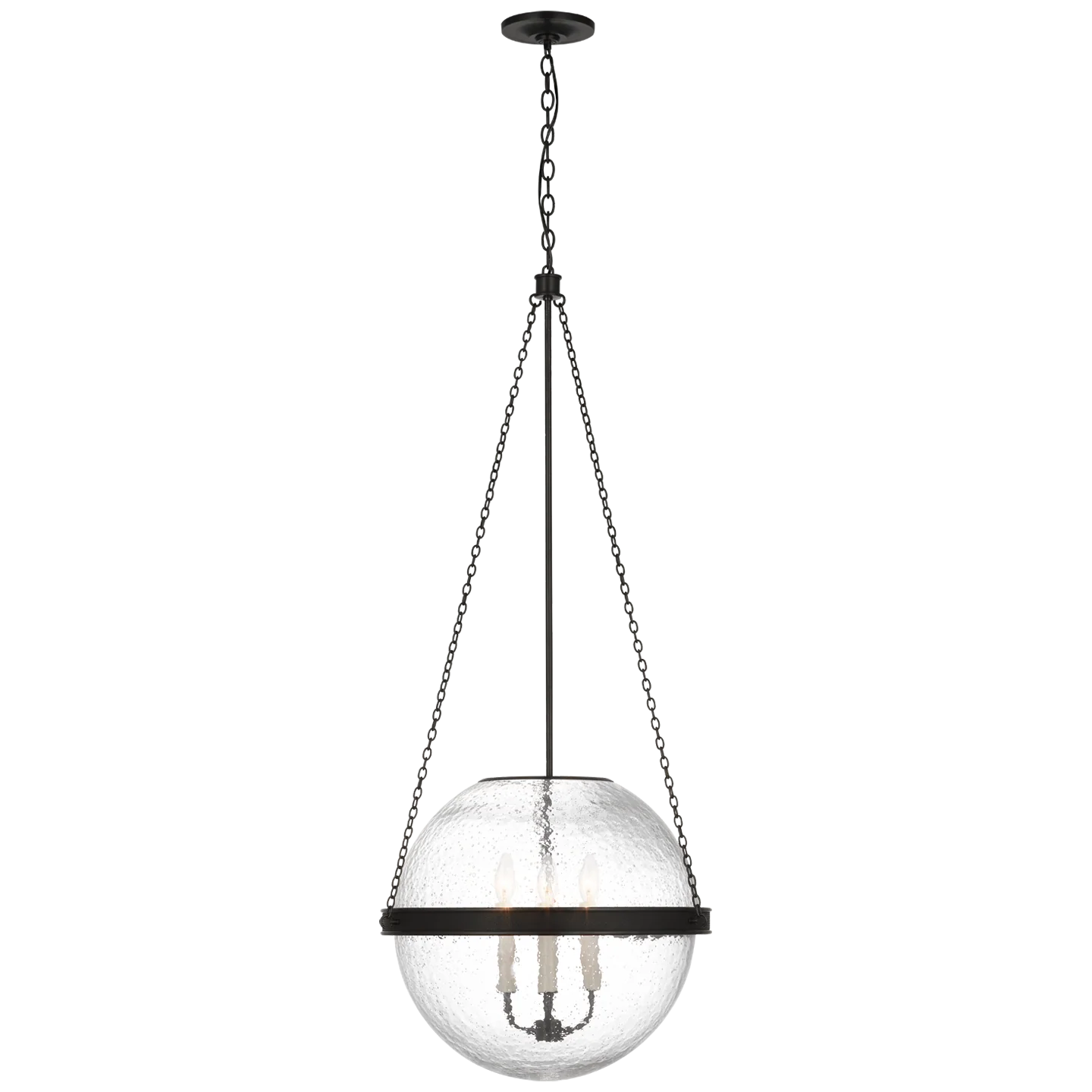 Reese 18" Globe Pendant- Bronze/Brass Finishes - Image 3
