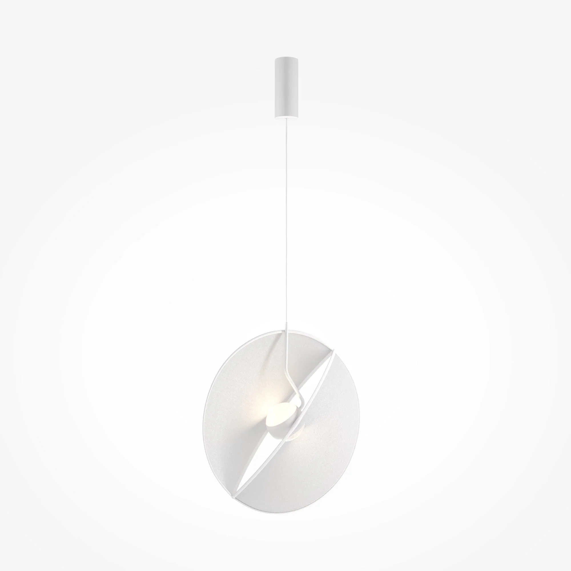 Reflex 2Lt LED Hanging Light - White Finish - Image 2
