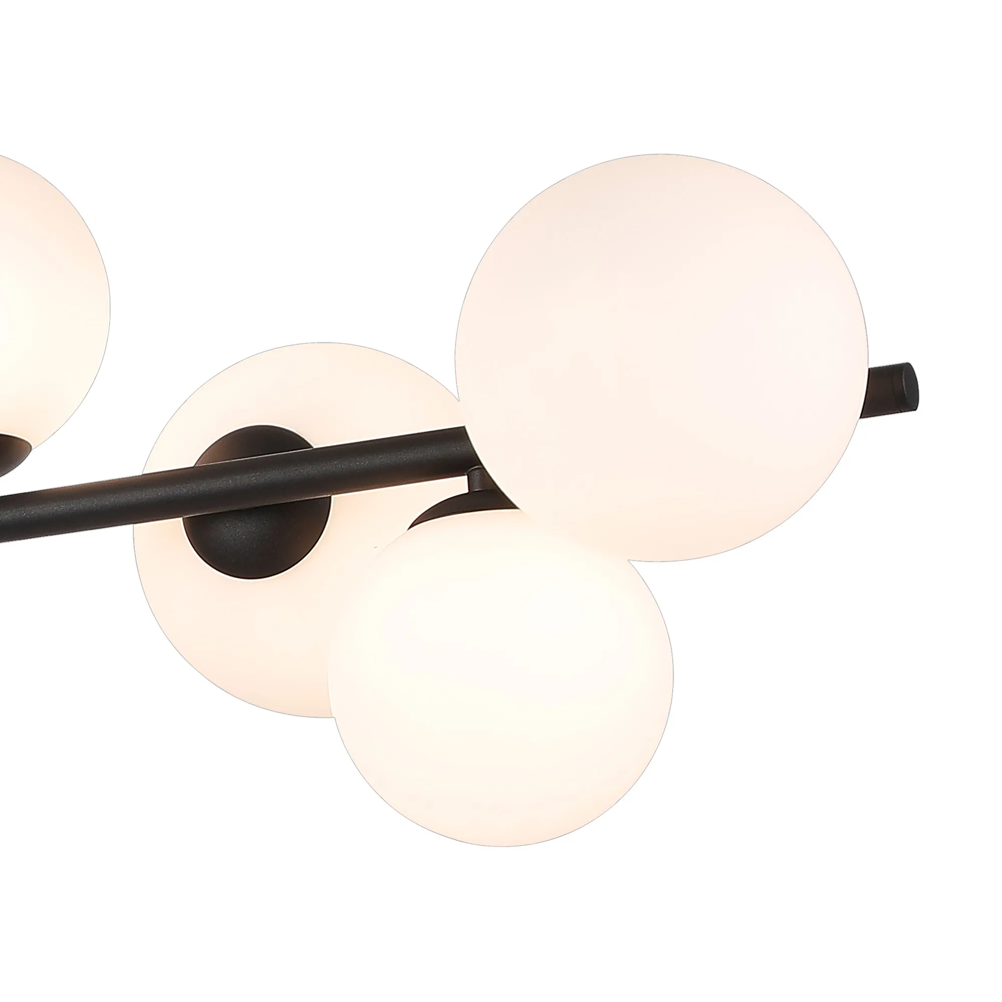 Seville 110cm Semi-Flush 3 Arm Ceiling Light, 12 x G9- Various Finishes - Image 4