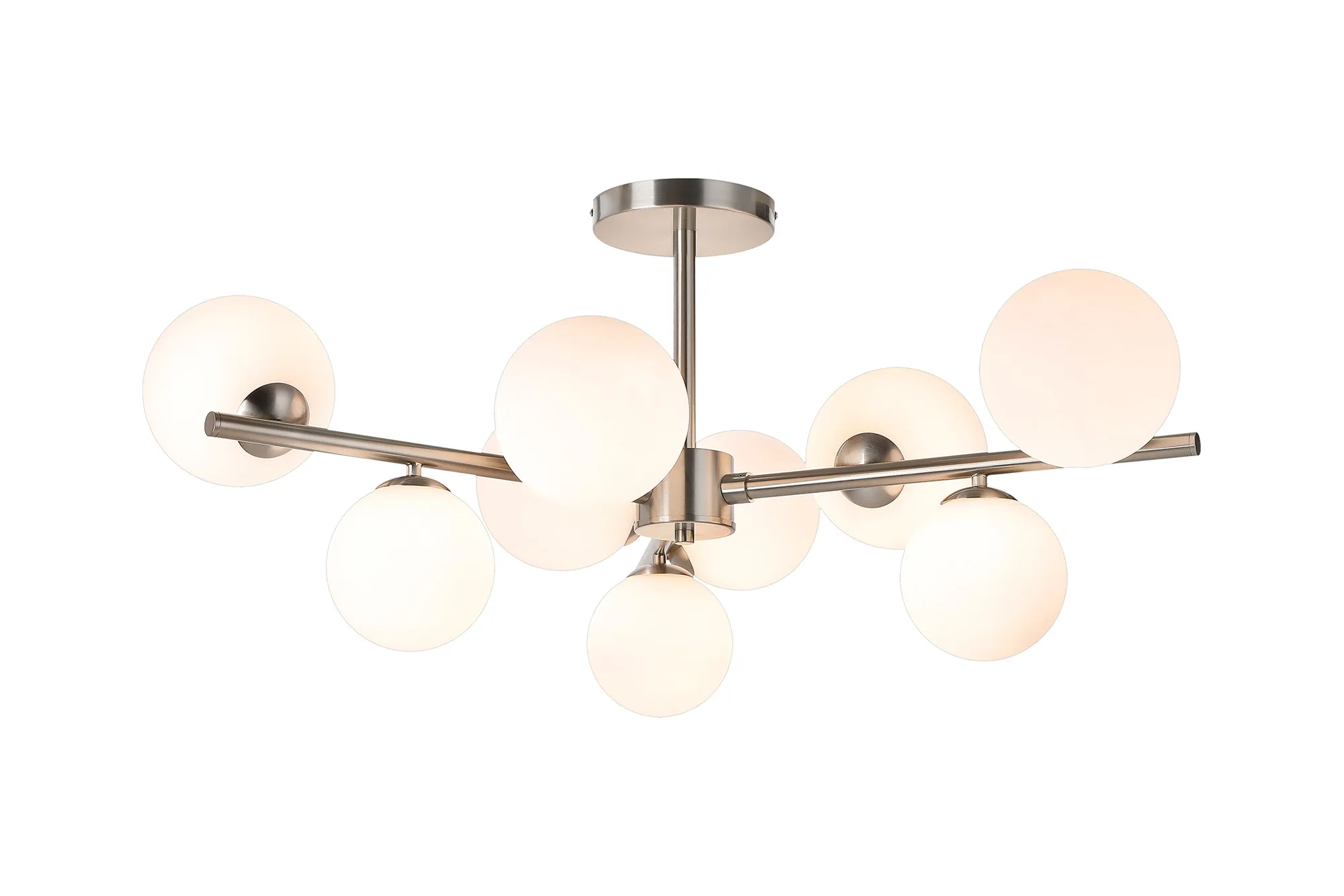 Seville 88cm Semi-Flush 3 Arm Ceiling Light, 9 x G9- Various Finish - Image 13