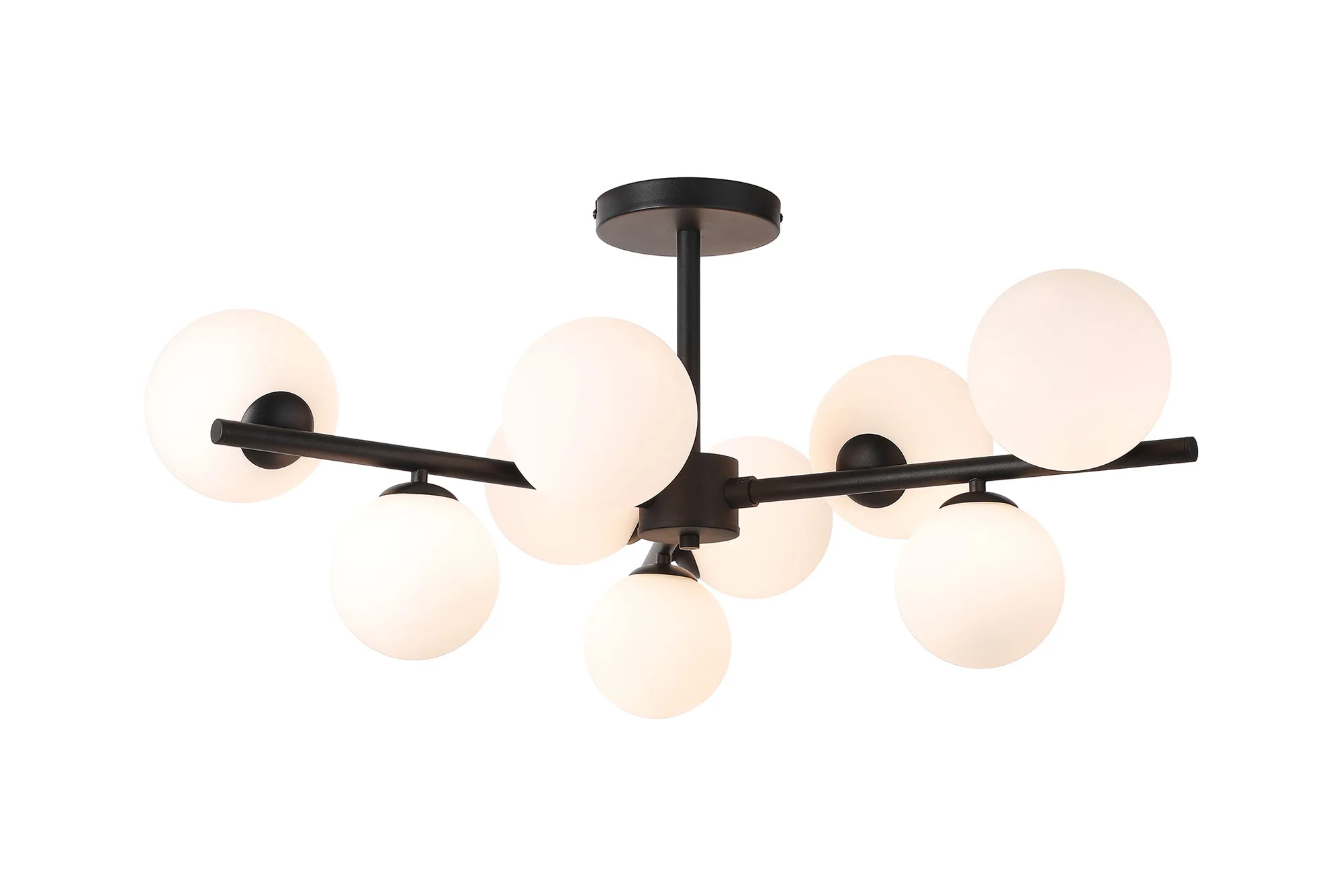 Seville 88cm Semi-Flush 3 Arm Ceiling Light, 9 x G9- Various Finish - Image 19