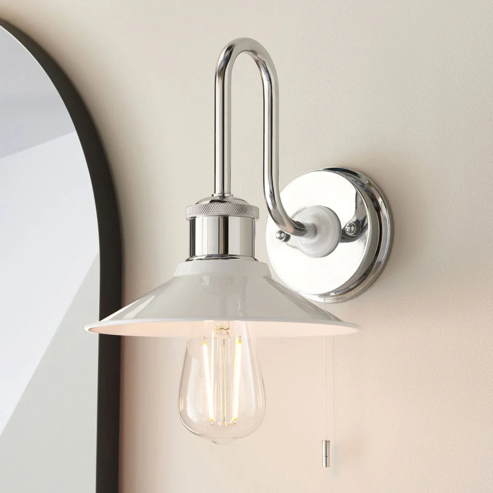 Regency 1Lt Bathroom Wall Light IP44 - Chrome - Image 2