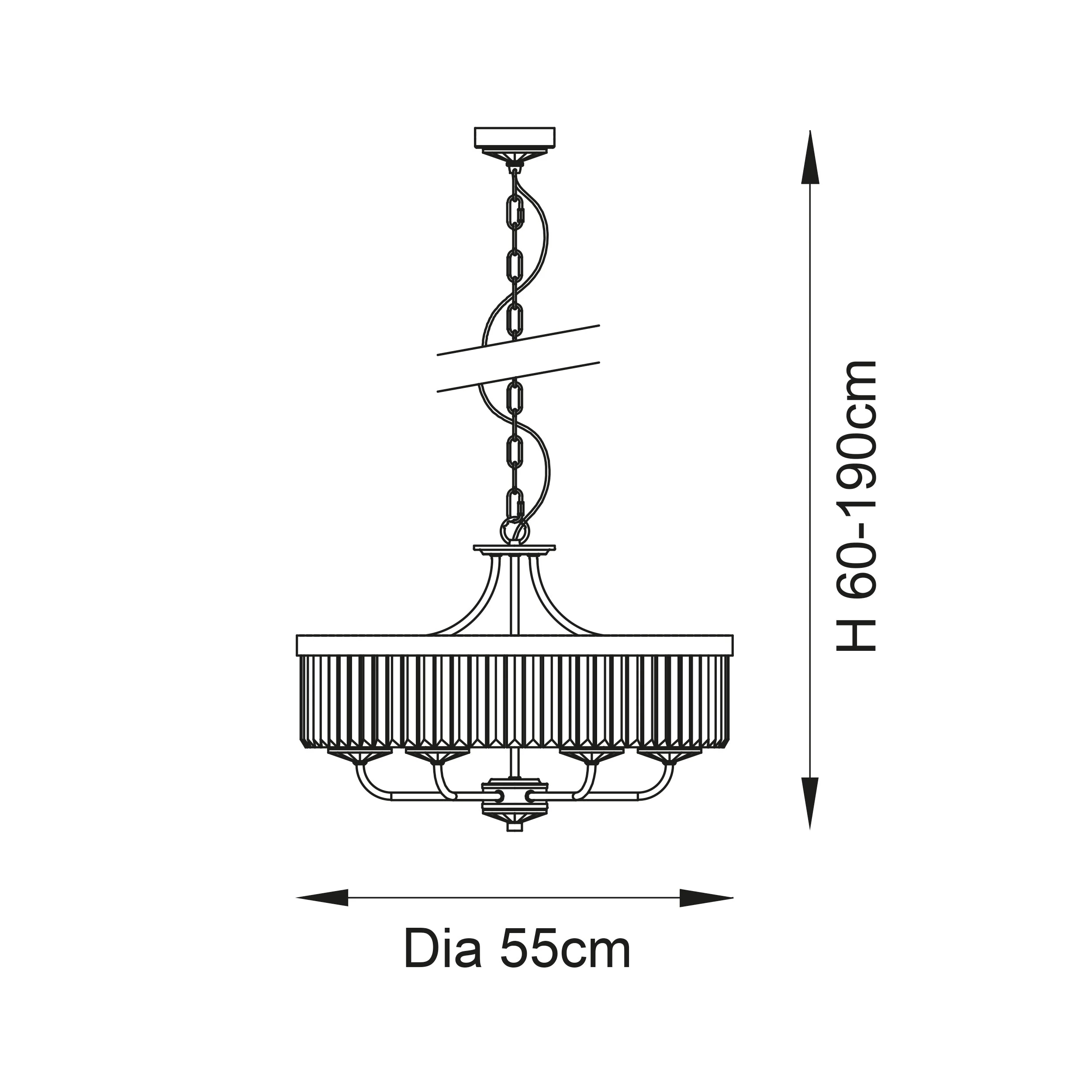 Regina 6Lt Centre Ceiling Light - Various Colours - Image 6