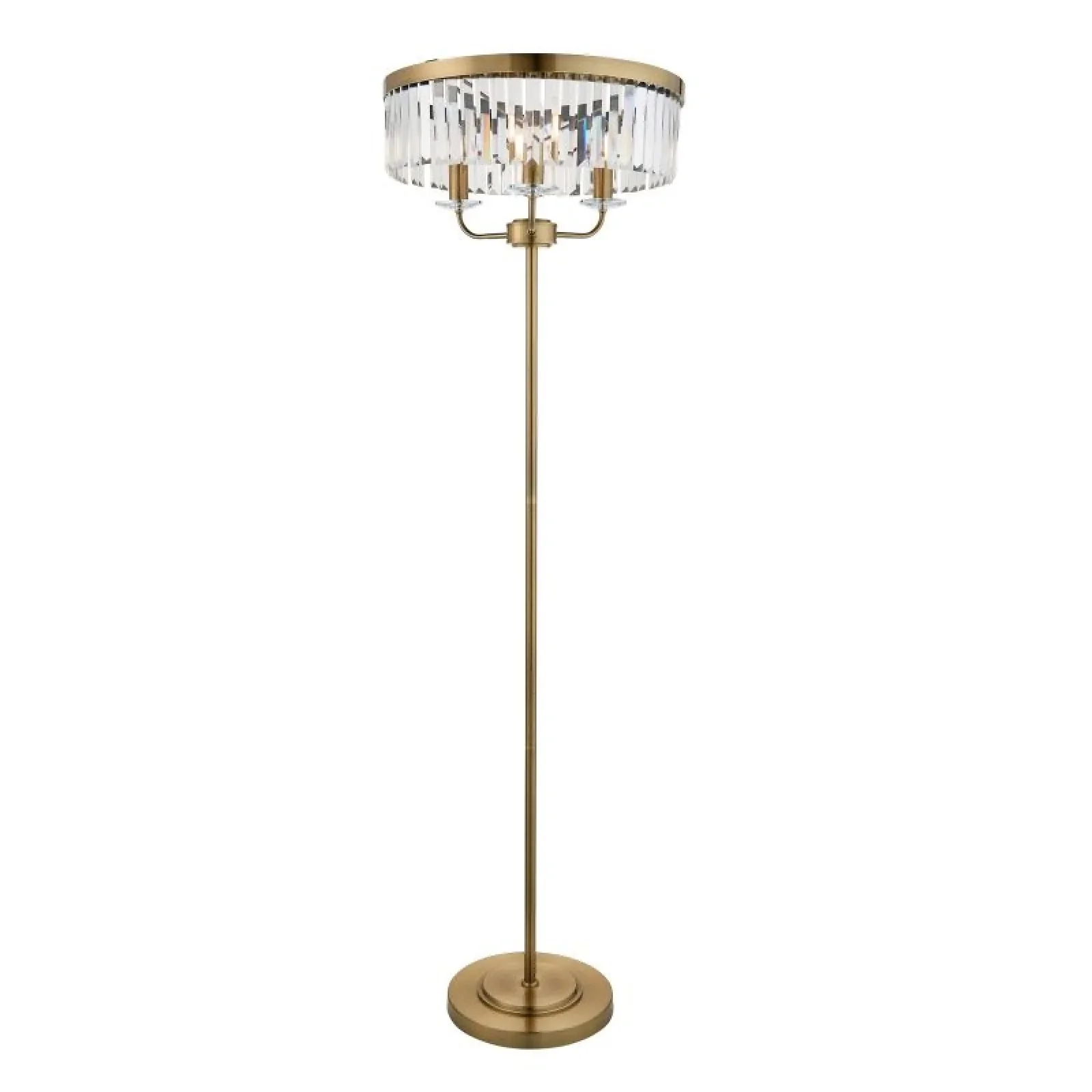 Regina Floor Lamp- Nickel/ Antique Brass Finish - Image 2