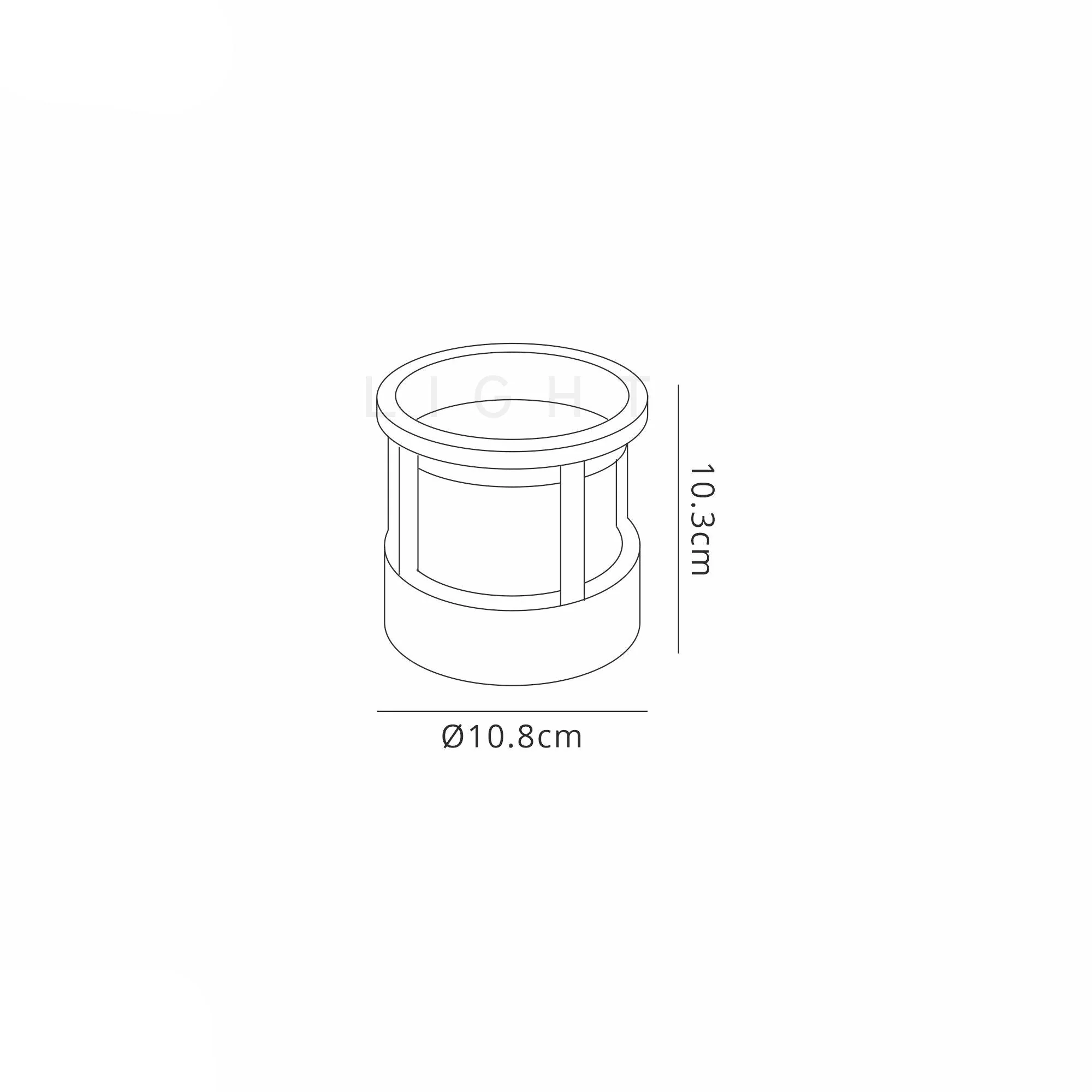 Regina Round/Square LED Wall Light IP54 - Anthracite - Image 5