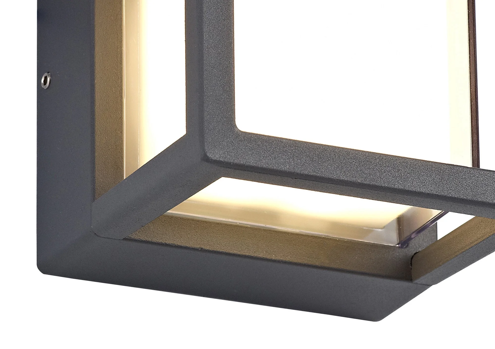 Regina Round/Square LED Wall Light IP54 - Anthracite - Image 9