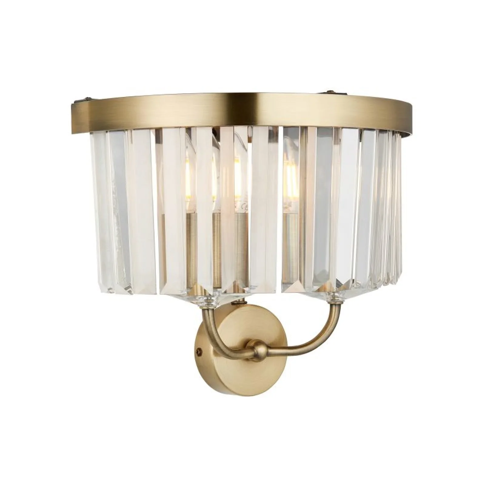 Regina Wall Light- Nickel/ Brass Finish - Image 2