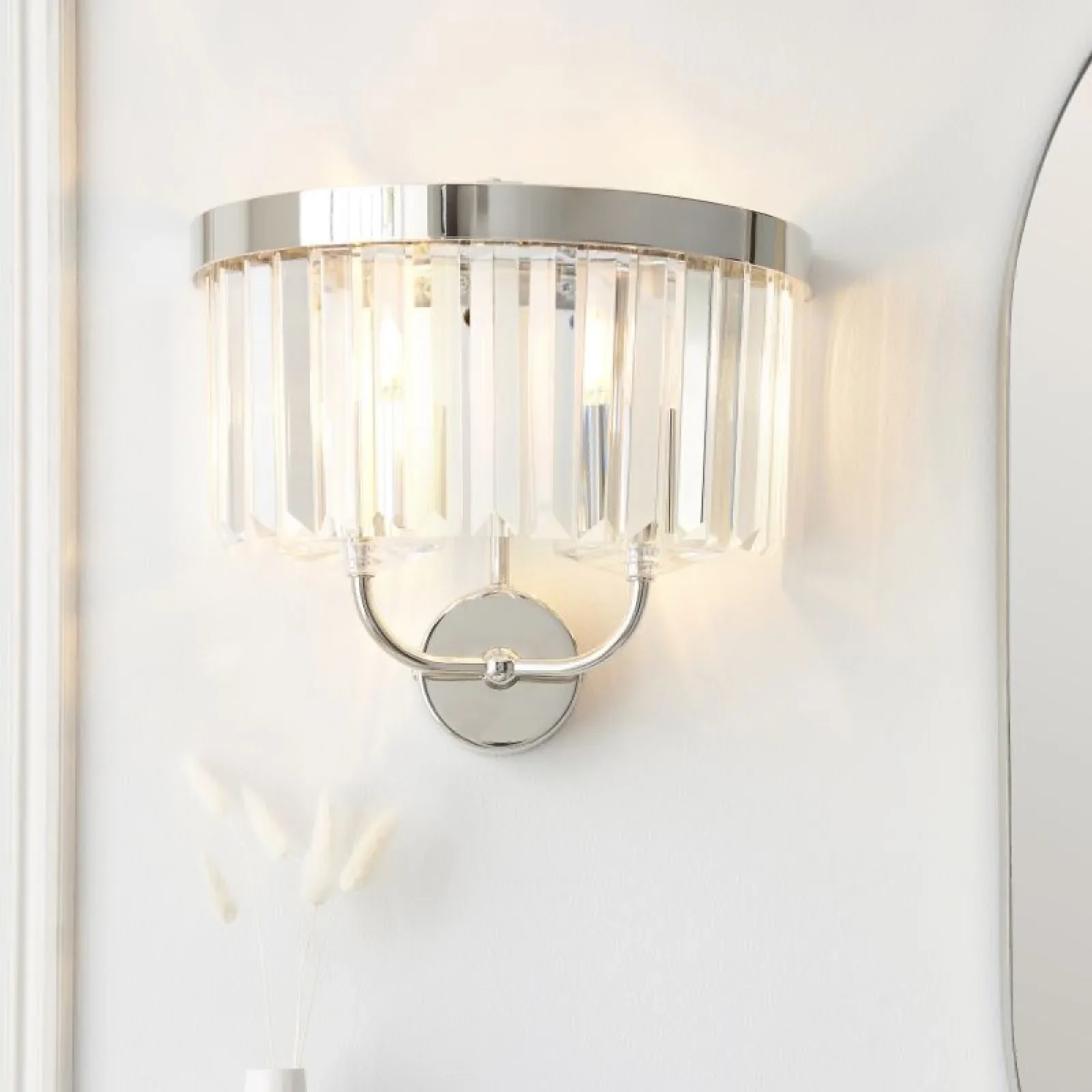 Regina Wall Light- Nickel/ Brass Finish - Image 5