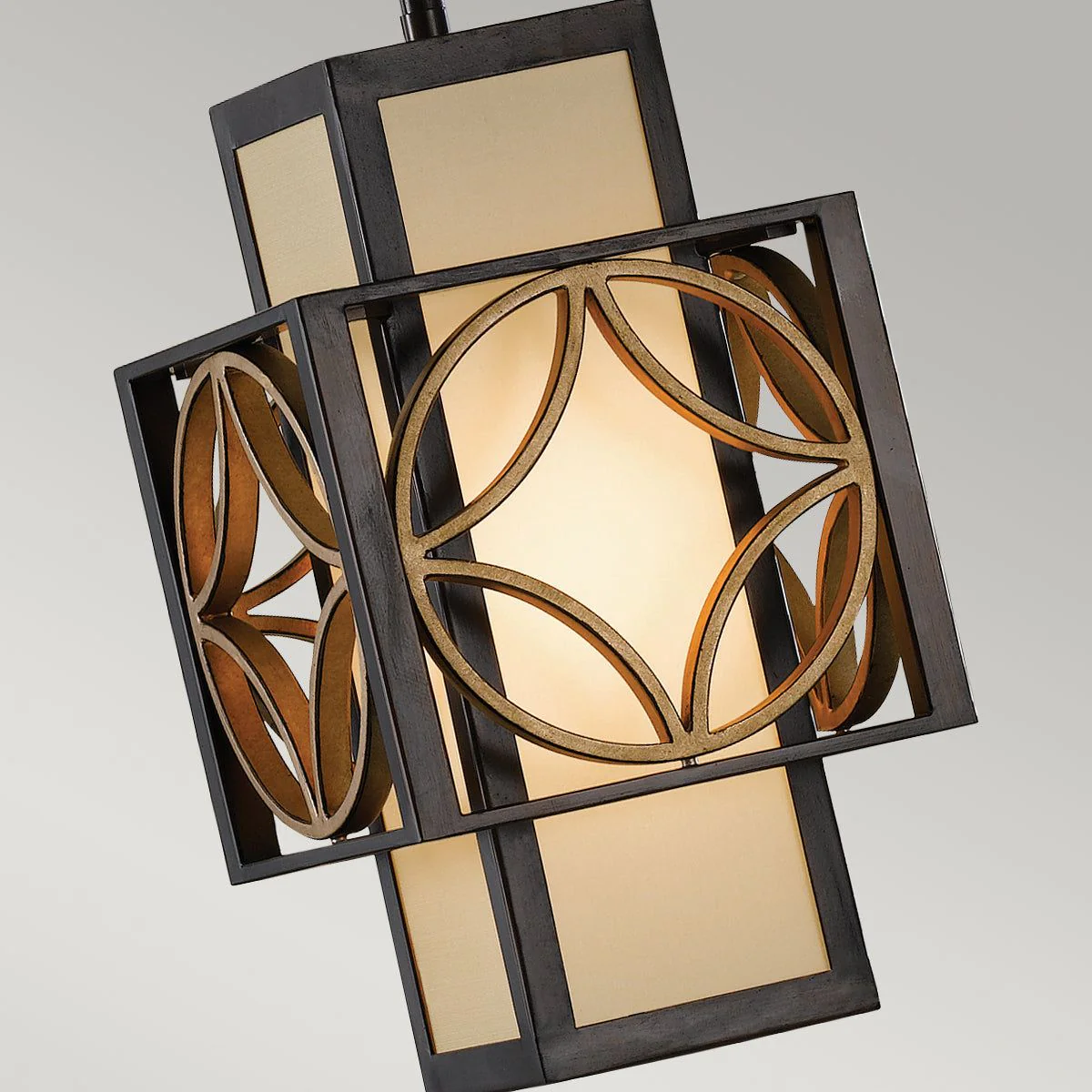 Remy 1L Pendant Ceiling Light - Heritage Bronze/Parissiene Gold Finish - Image 2