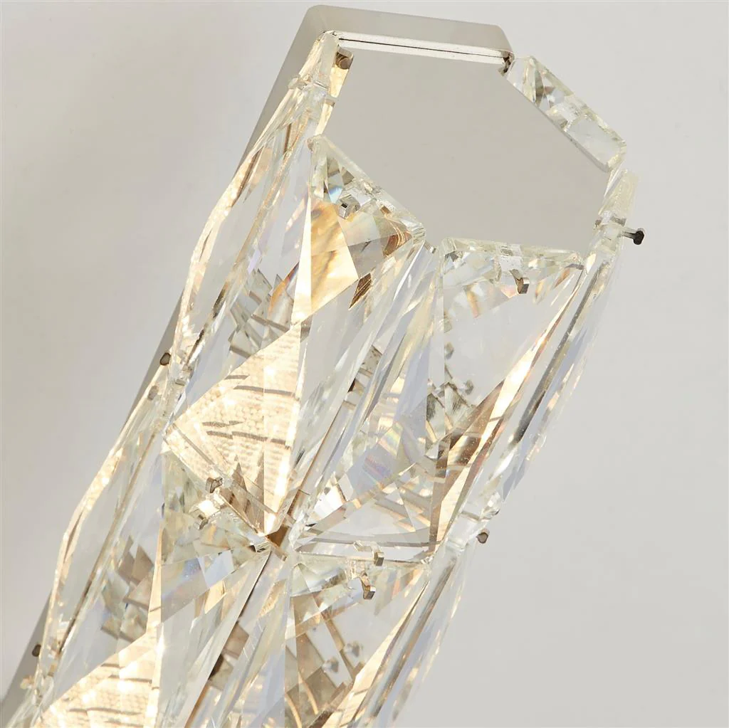 Remy LED Floor Lamp - Chrome & Clear Crystal Trim Integrated LED - Image 3