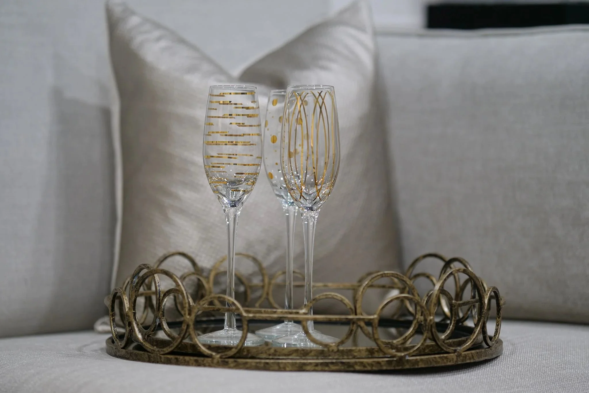 Remy Trays (Set of 2) - Antique Gold Finish - Image 3