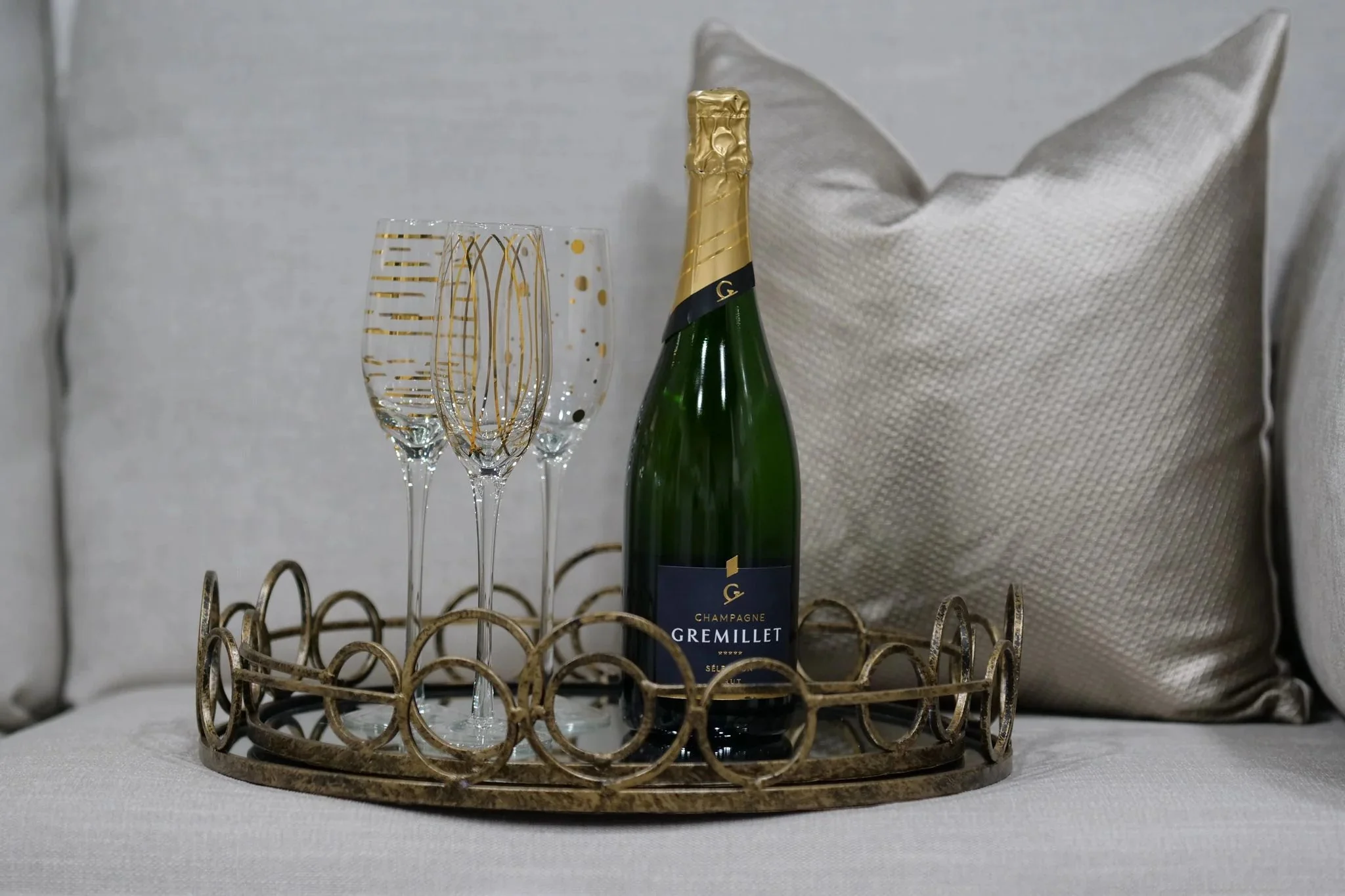 Remy Trays (Set of 2) - Antique Gold Finish - Image 4